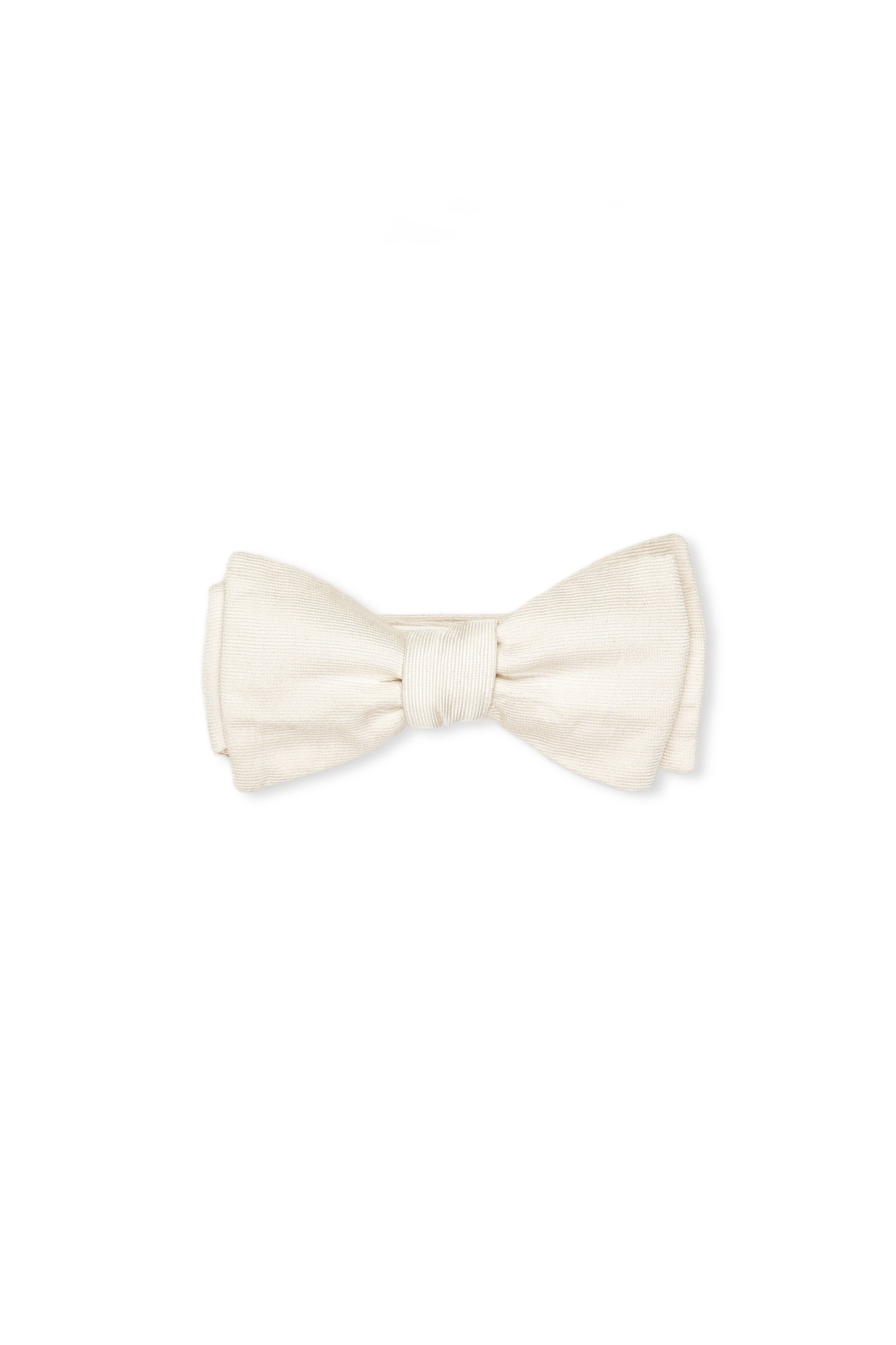 Drake's White Faille Butterfly Formal Silk Bowtie *sample*