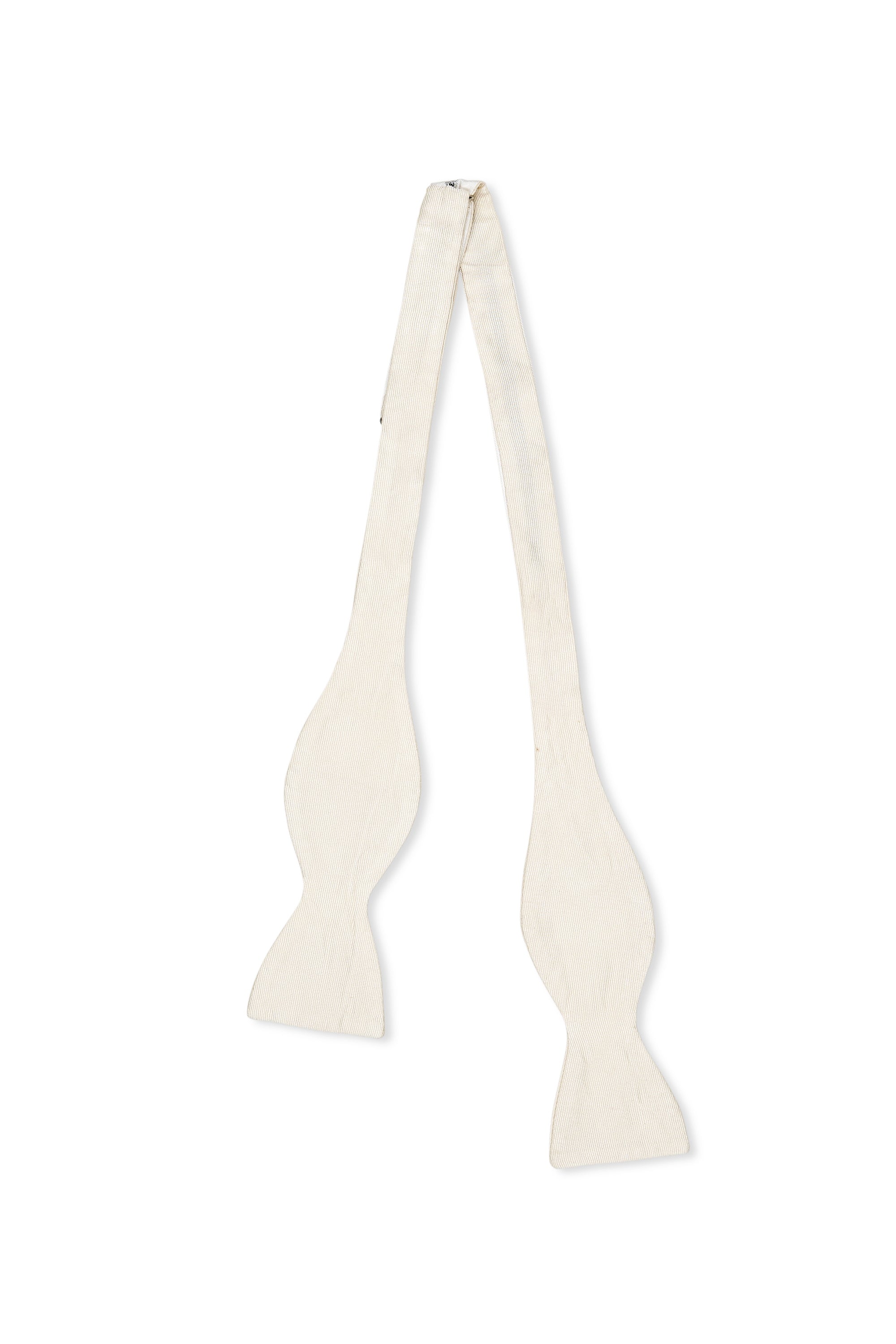 Drake's White Faille Butterfly Formal Silk Bowtie *sample*