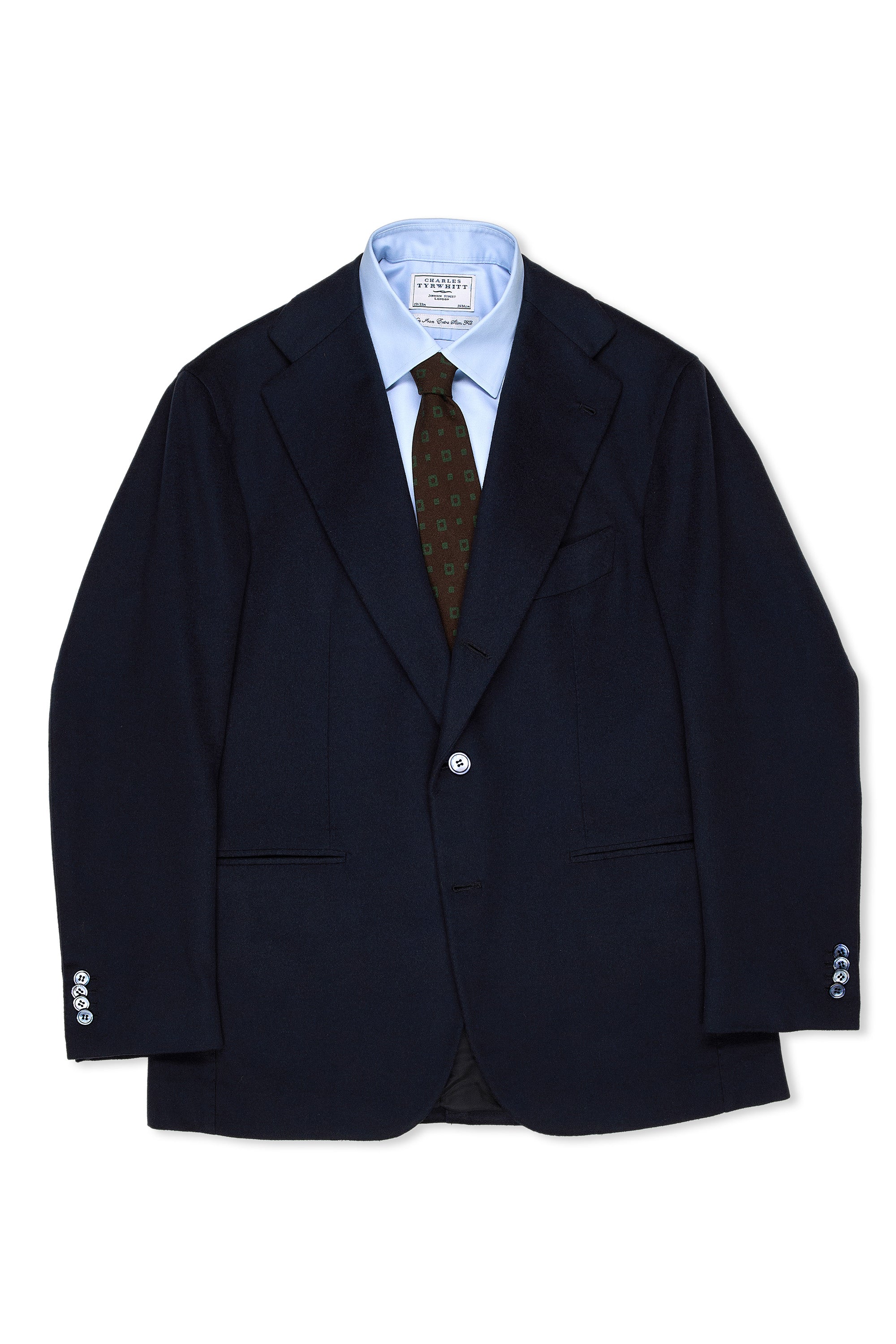 Orazio Luciano Navy T1000 Vintage Cashmere Sport Coat