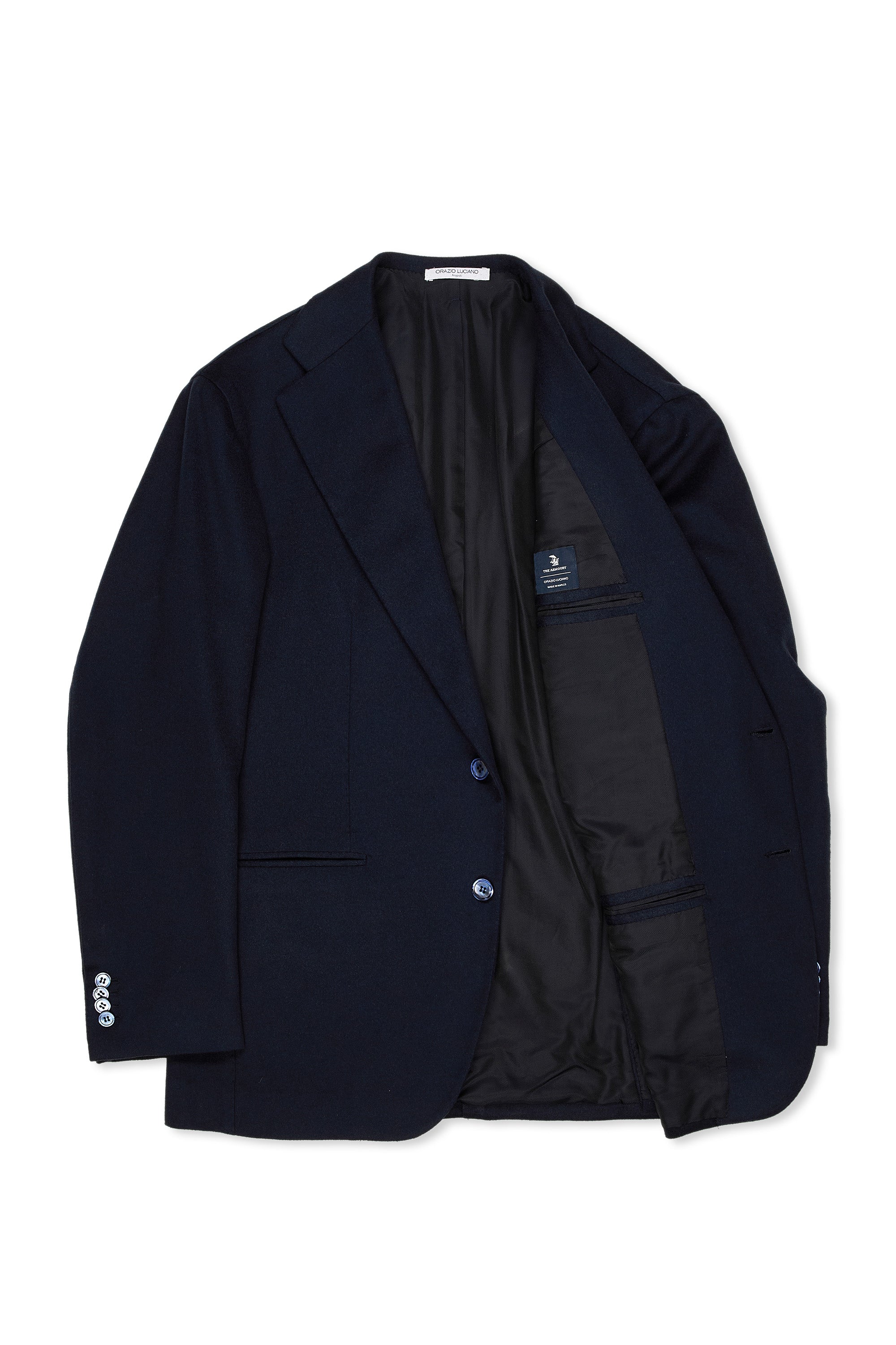 Orazio Luciano Navy T1000 Vintage Cashmere Sport Coat