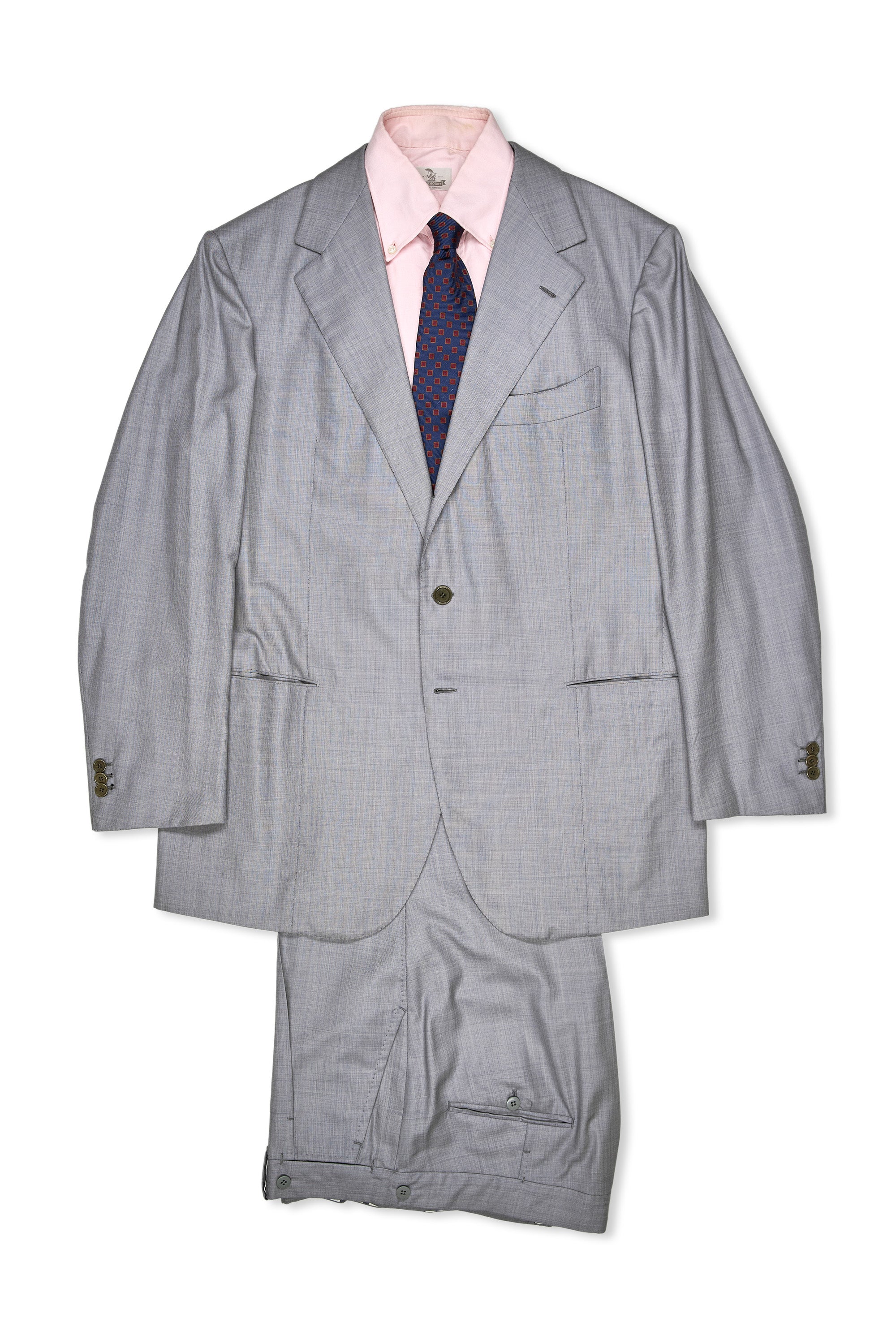 Ciccio Light Grey Wool/Cashmere Jacket with Silk Lining and Ambrosi Trousers