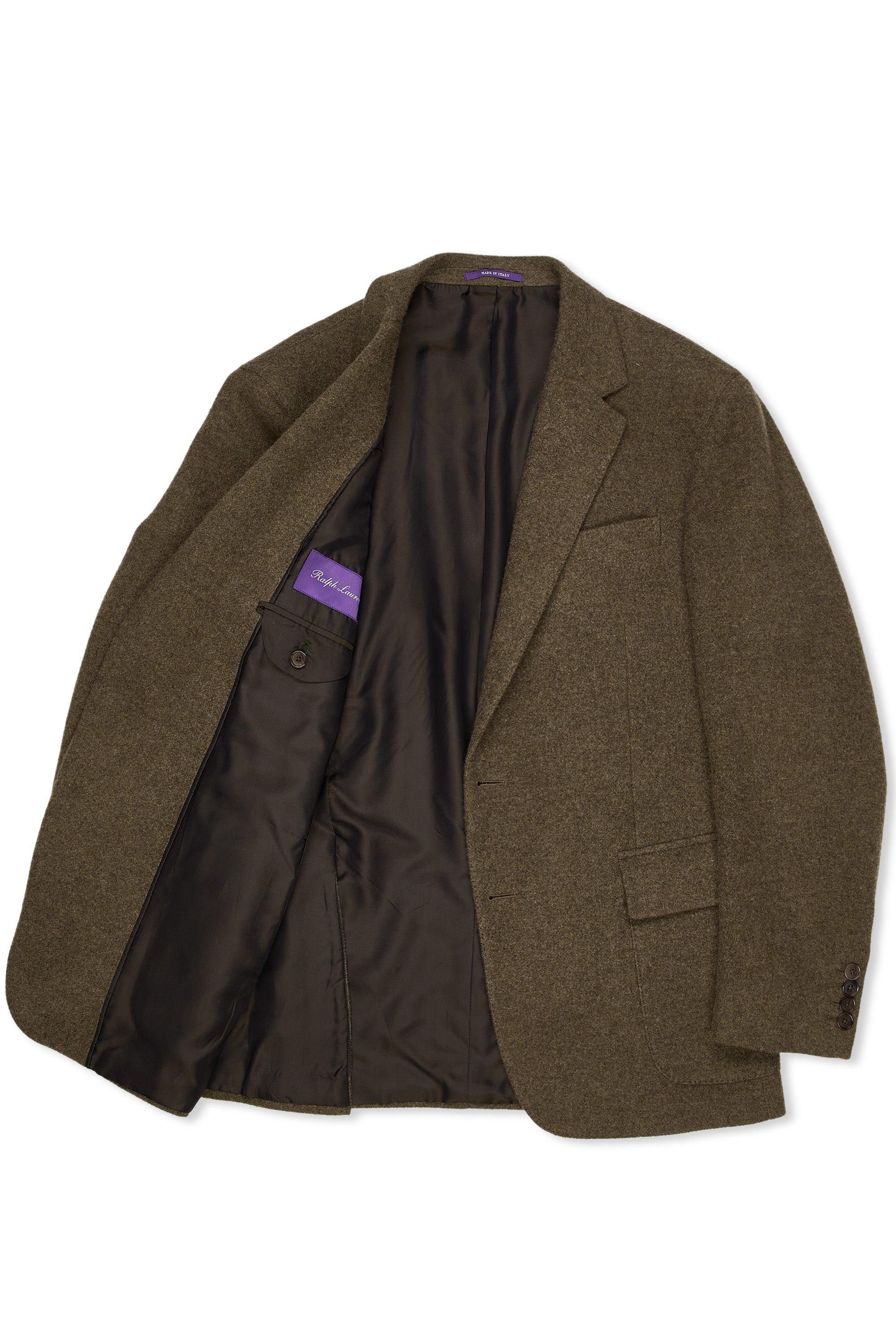 Ralph Lauren Purple Label Olive Cashmere/Wool Sport Coat