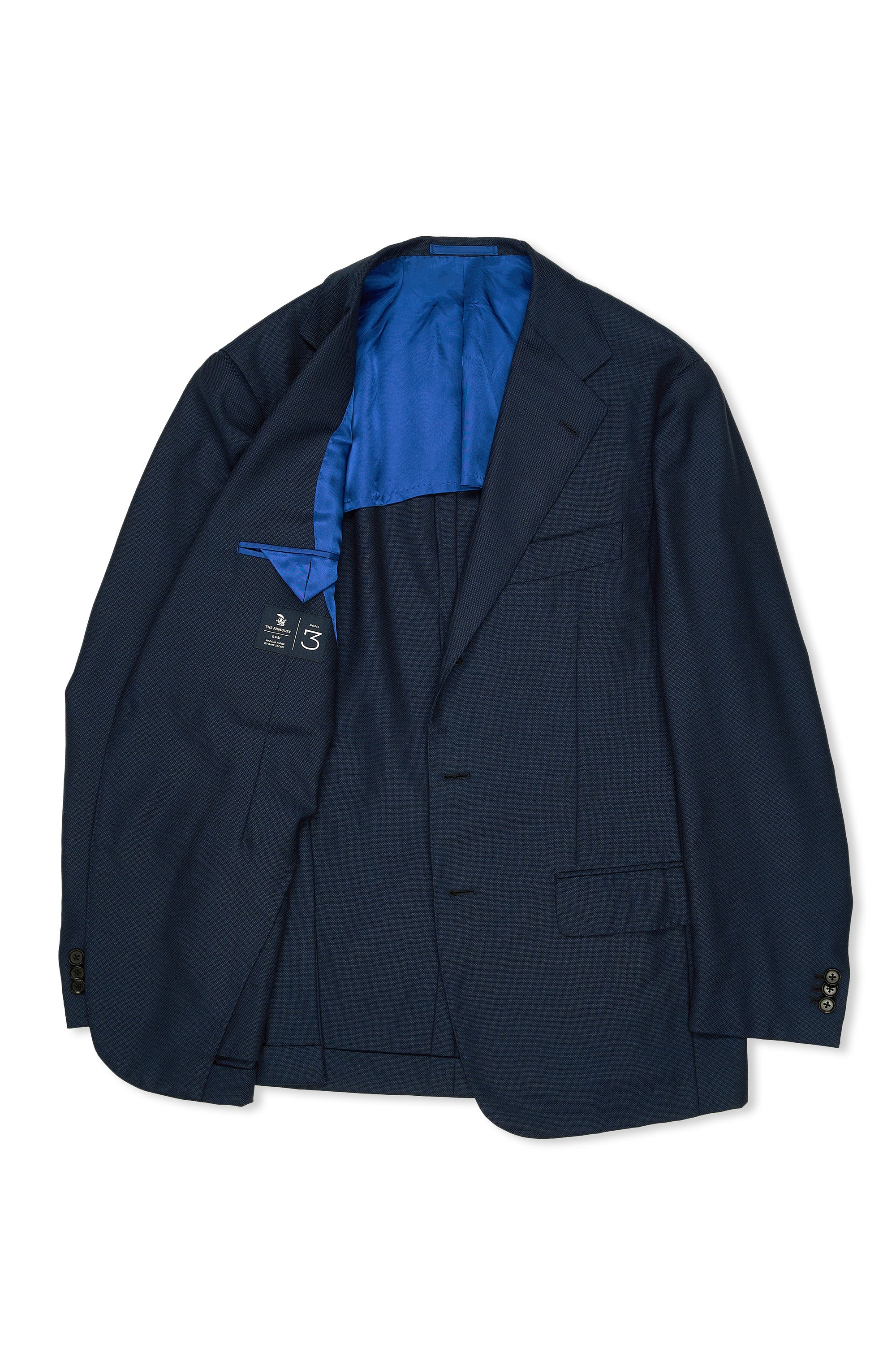 The Armoury by Ring Jacket Model 3 Blue Dormeuil Wool Sport Coat