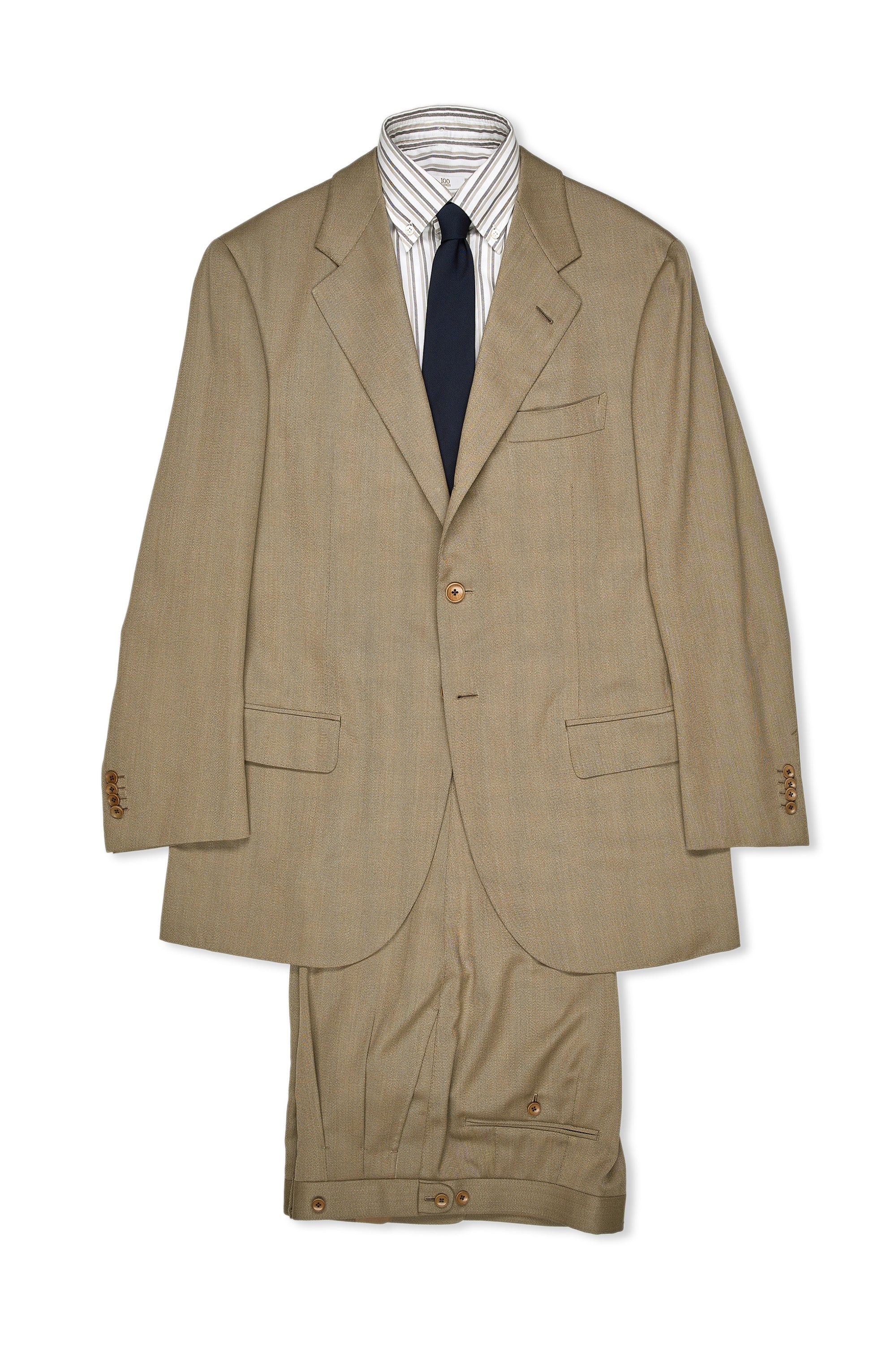 B&Tailor Khaki Twill Wool Suit MTM