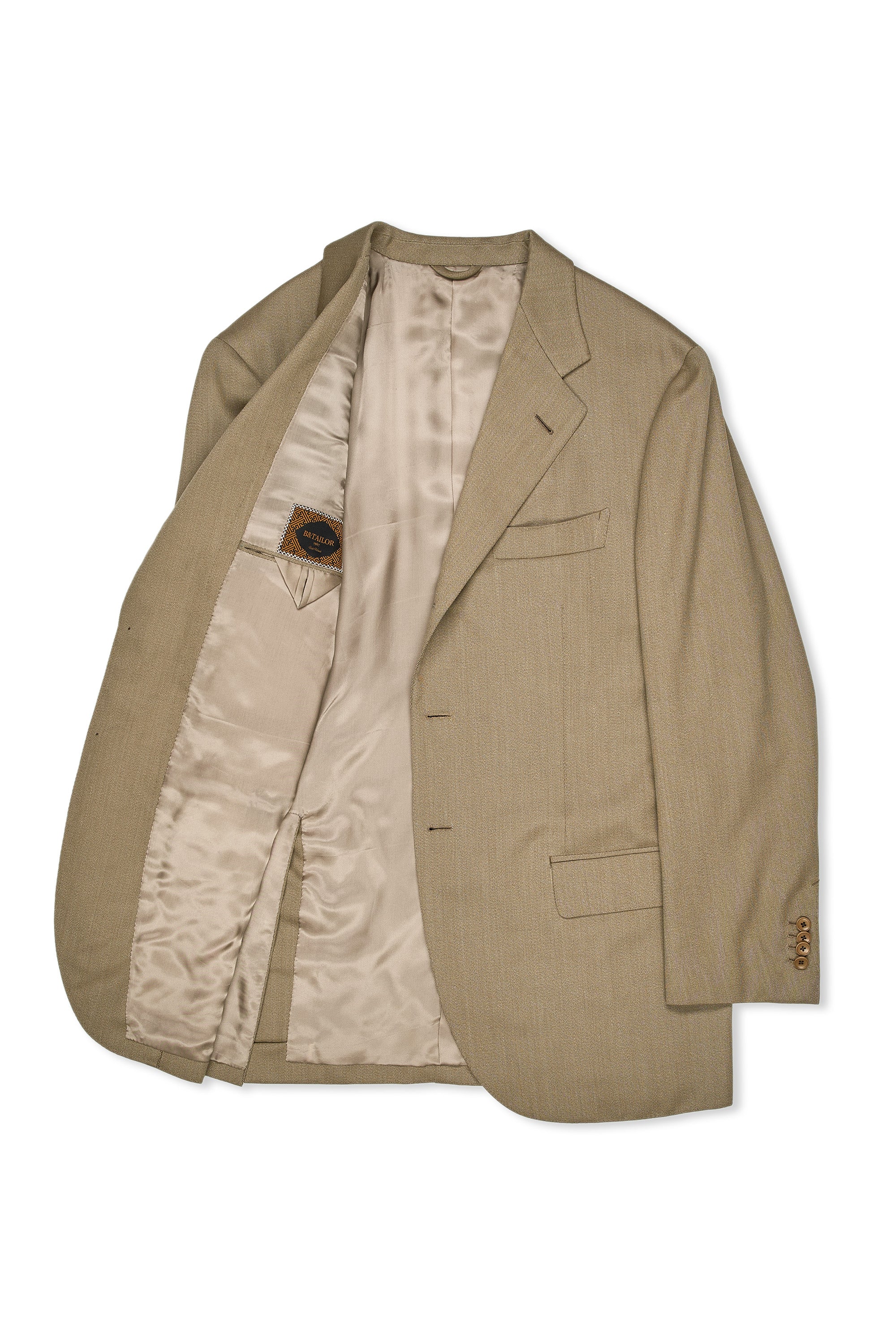 B&Tailor Khaki Twill Wool Suit MTM