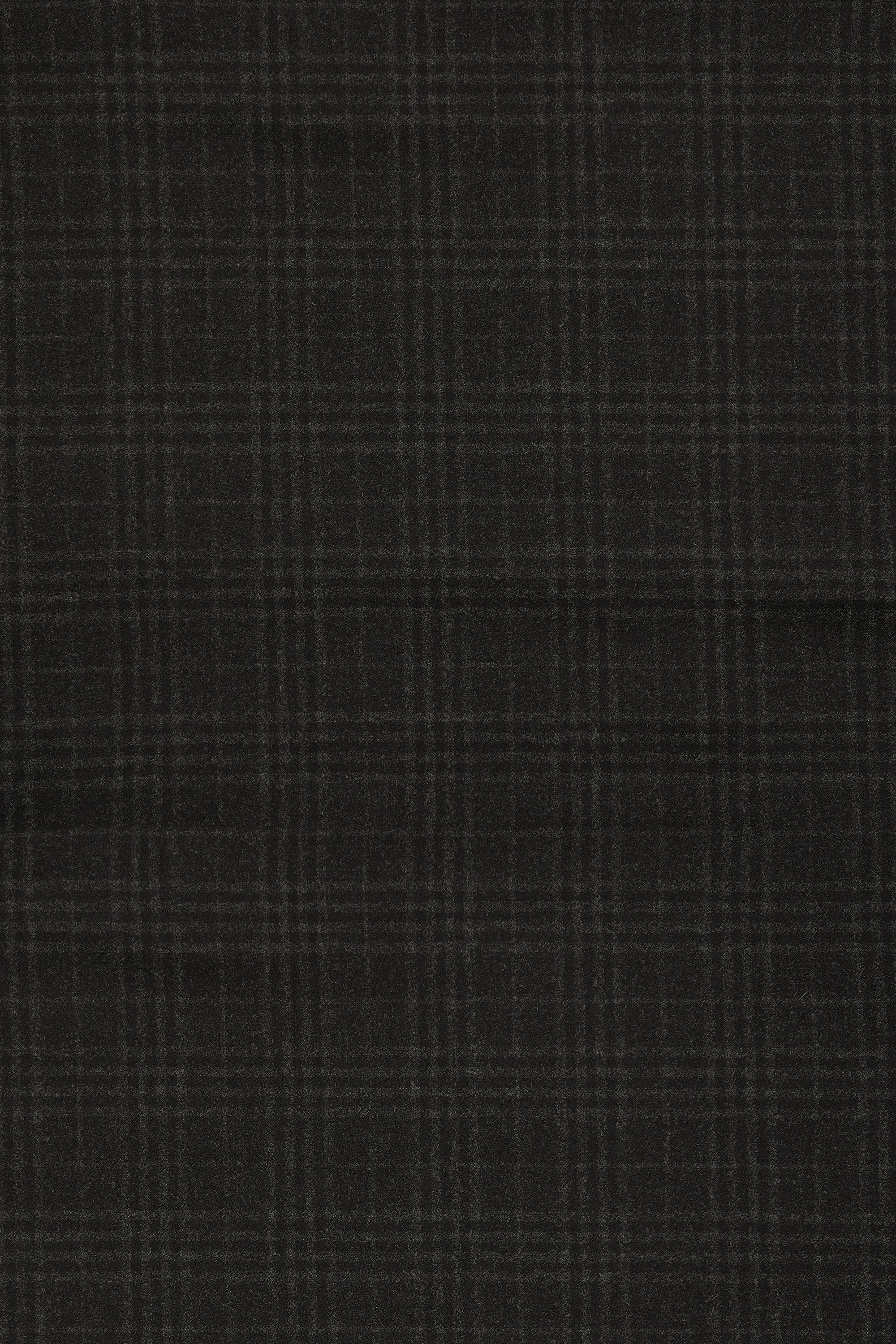 Carlo Barbera Black with Grey Check Super 120's Wool Cloth - 3.5m