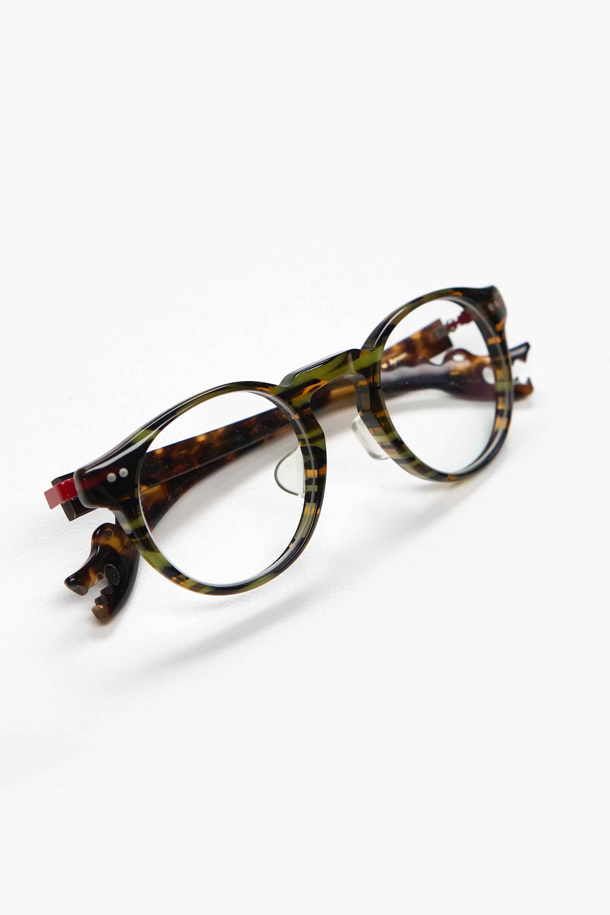 Nackymade Dino Glasses - Brown Tortoise/ Green Camo