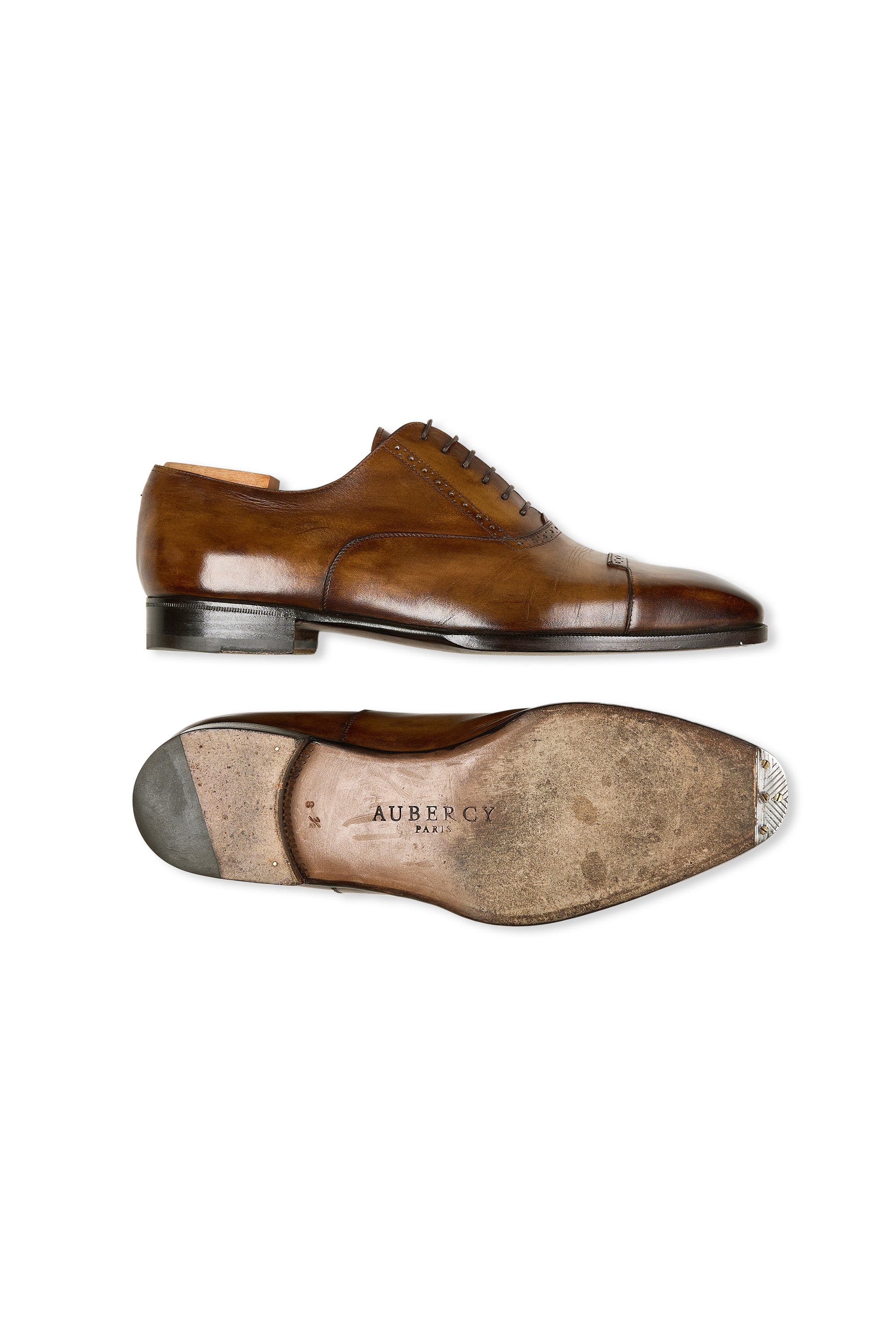 Aubercy Espresso Calf Captoe Oxfords Shoes