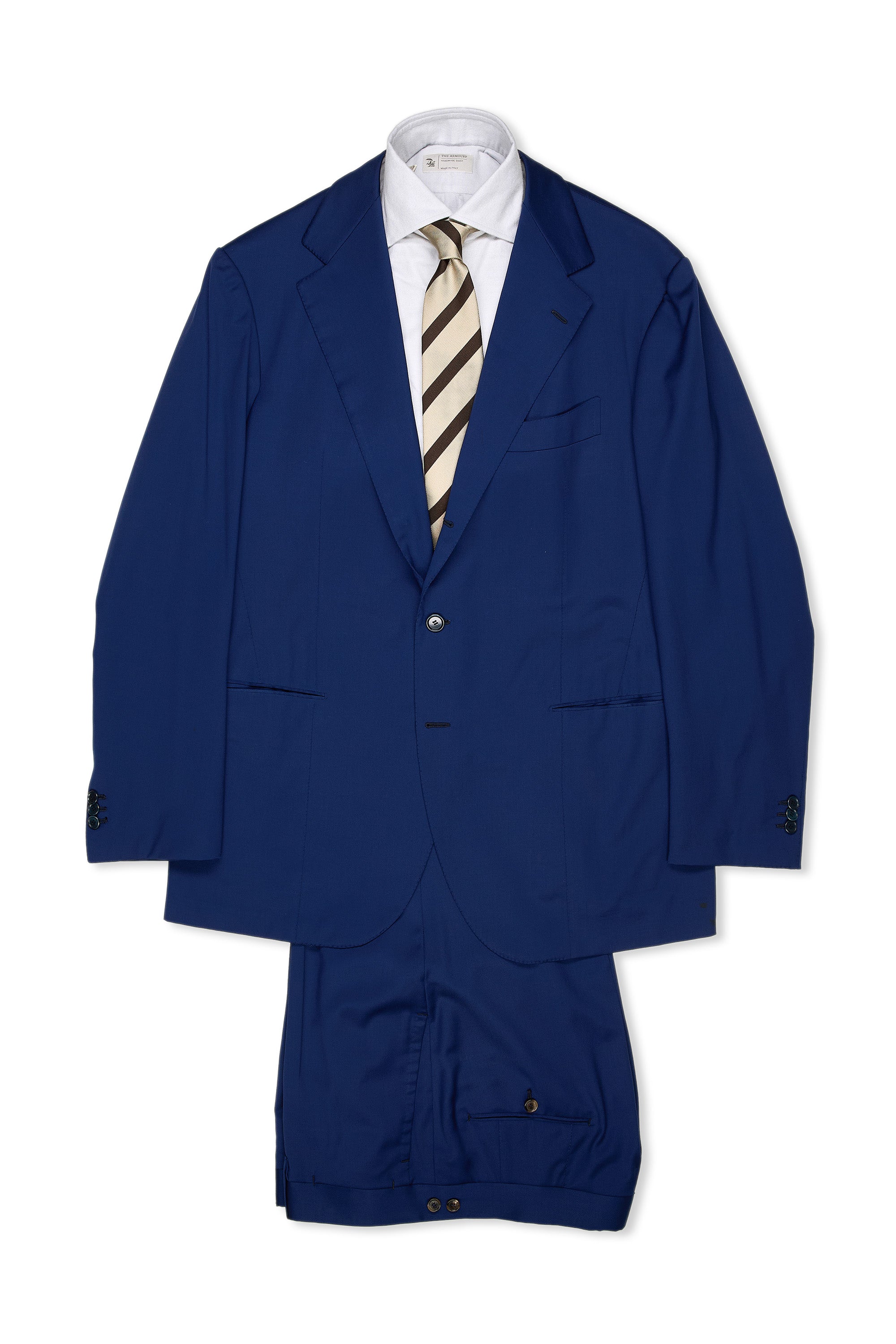 Ciccio Royal Blue Wool Suit with Silk Lining Bespoke