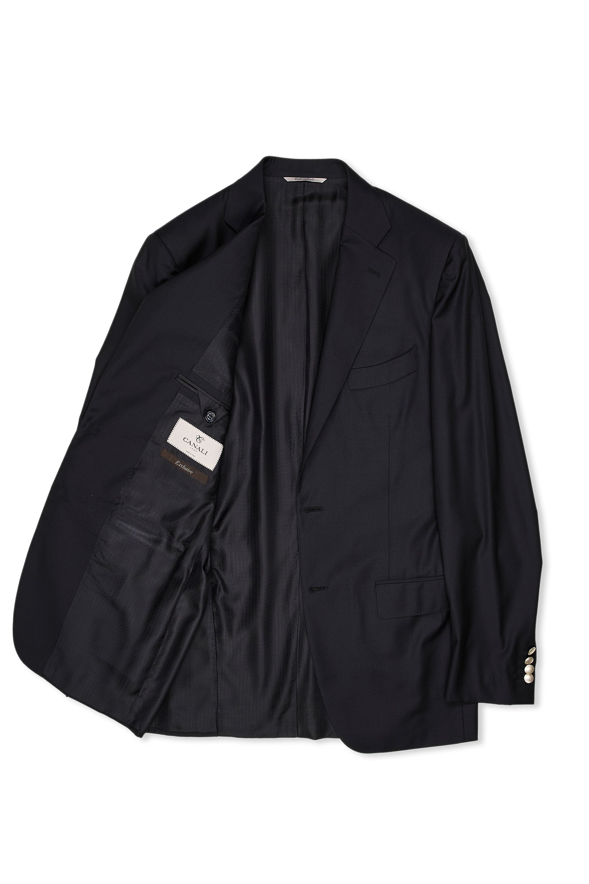 Canali Dark Navy Super 150's Wool Sport Coat