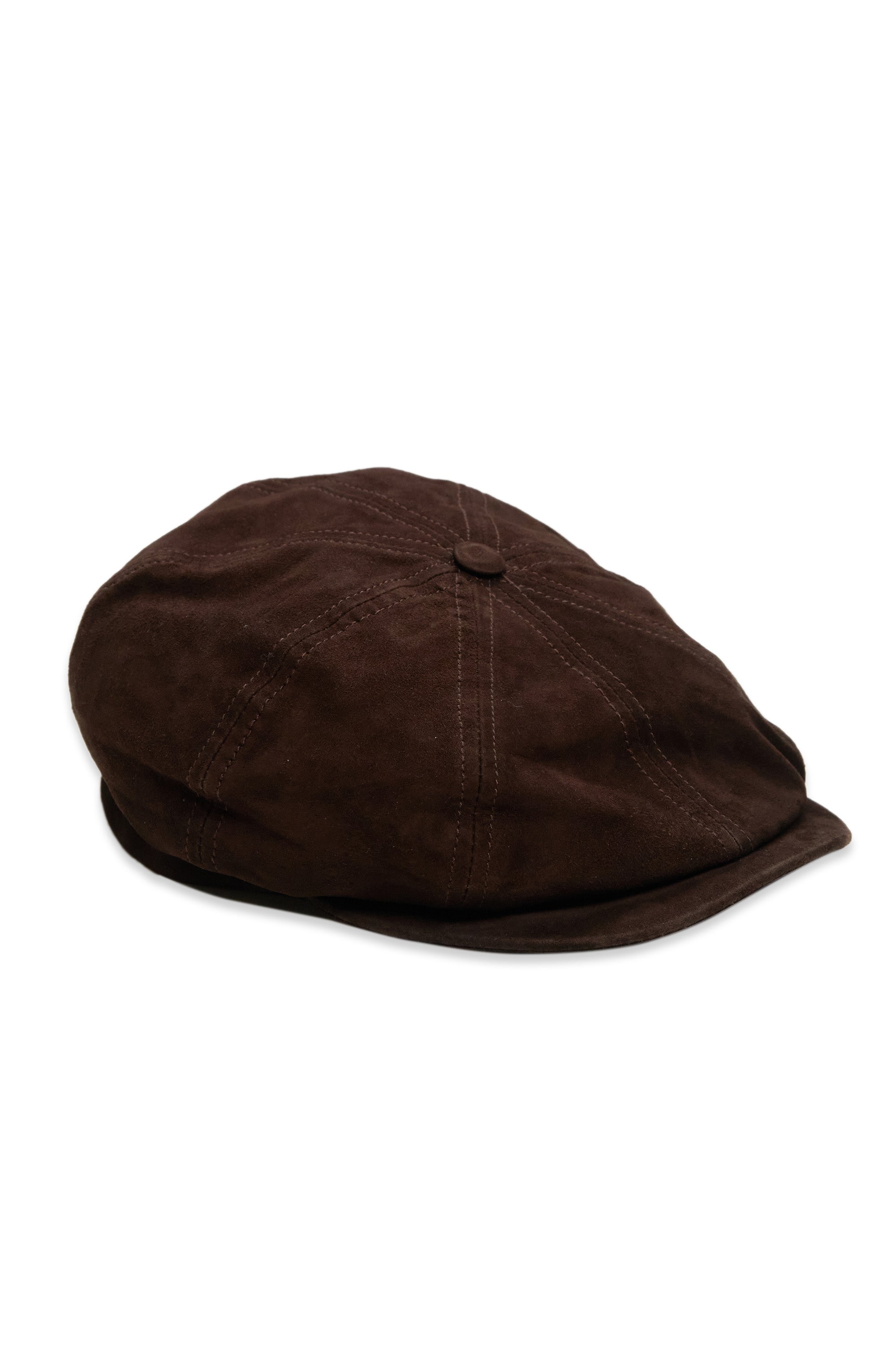 Lock & Co Hatters Chocolate Suede Cap
