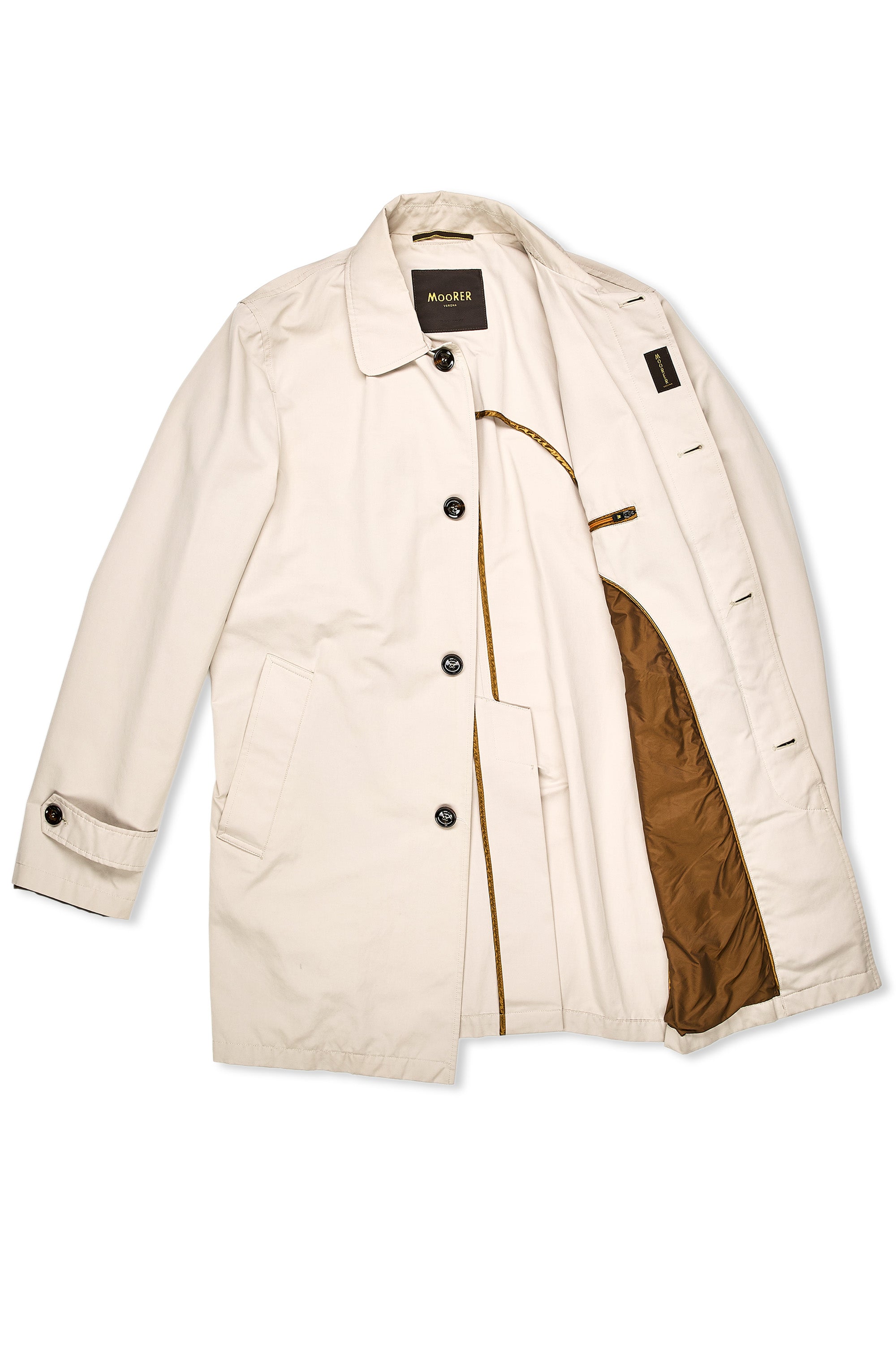 Moorer Stone Cotton Coat