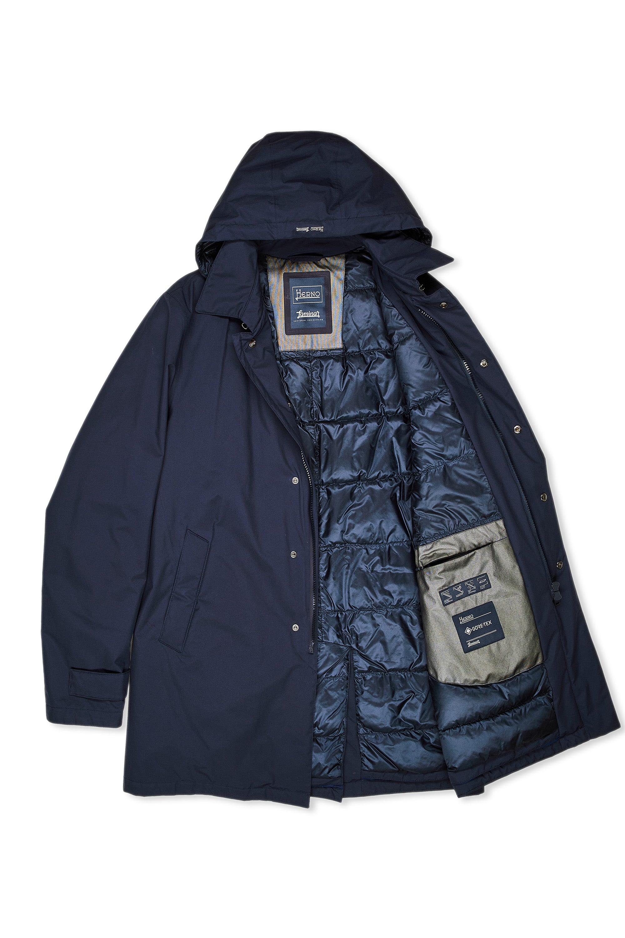 Herno Navy Down Coat