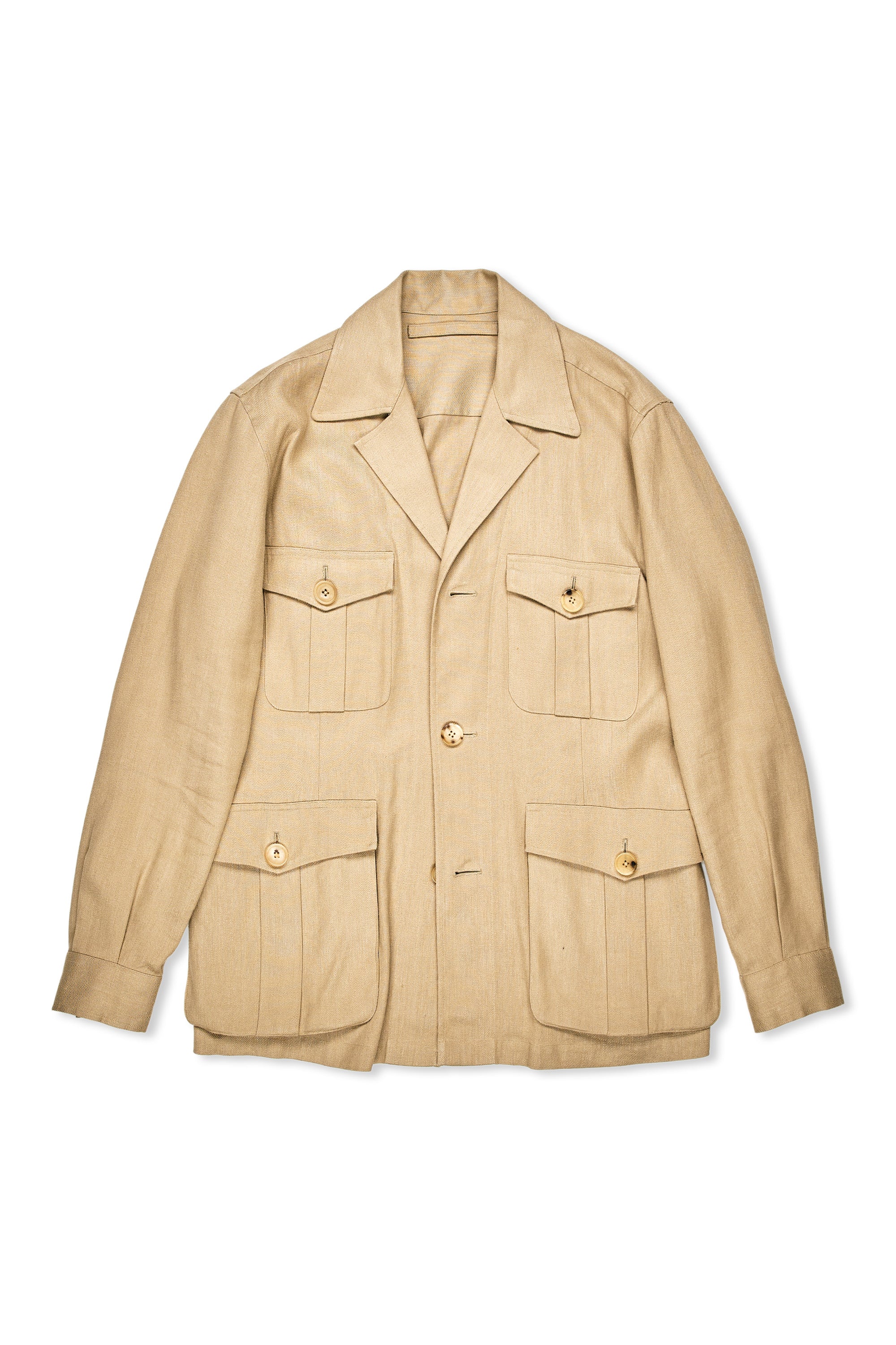 The Armoury Khaki Twill Linen/Cotton Safari Jacket II