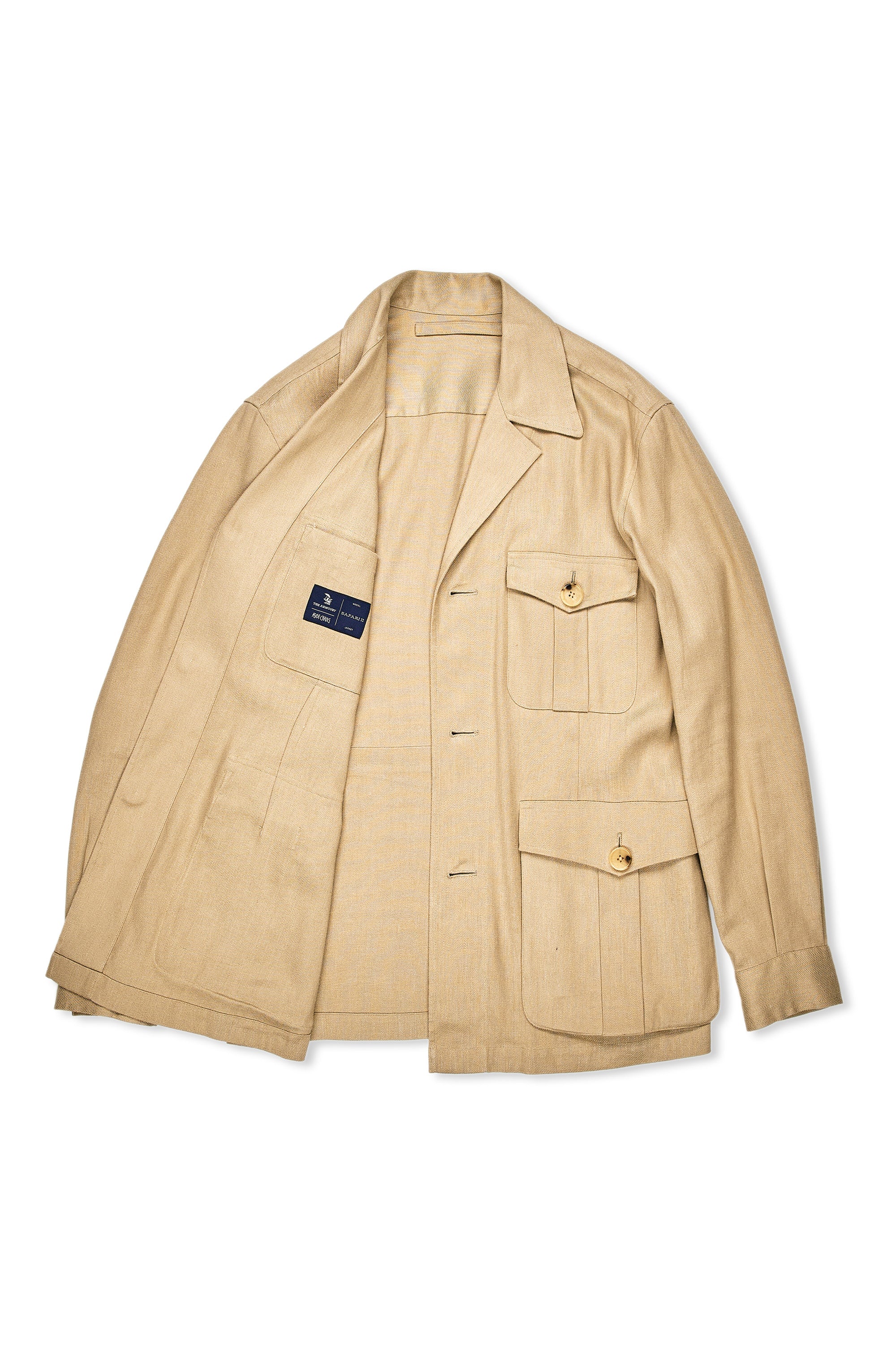 The Armoury Khaki Twill Linen/Cotton Safari Jacket II