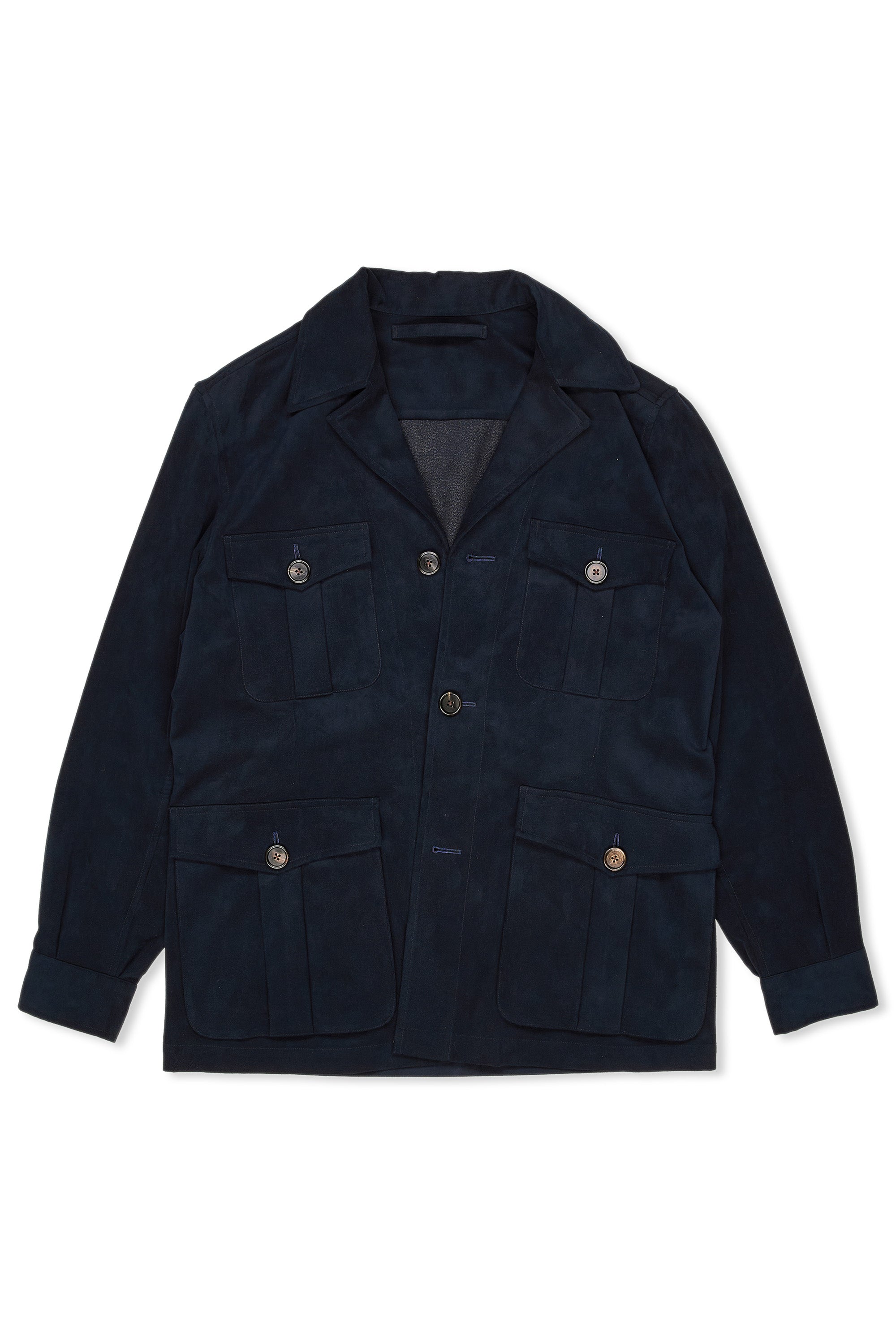 The Armoury Navy Ultrasuede Safari Jacket II