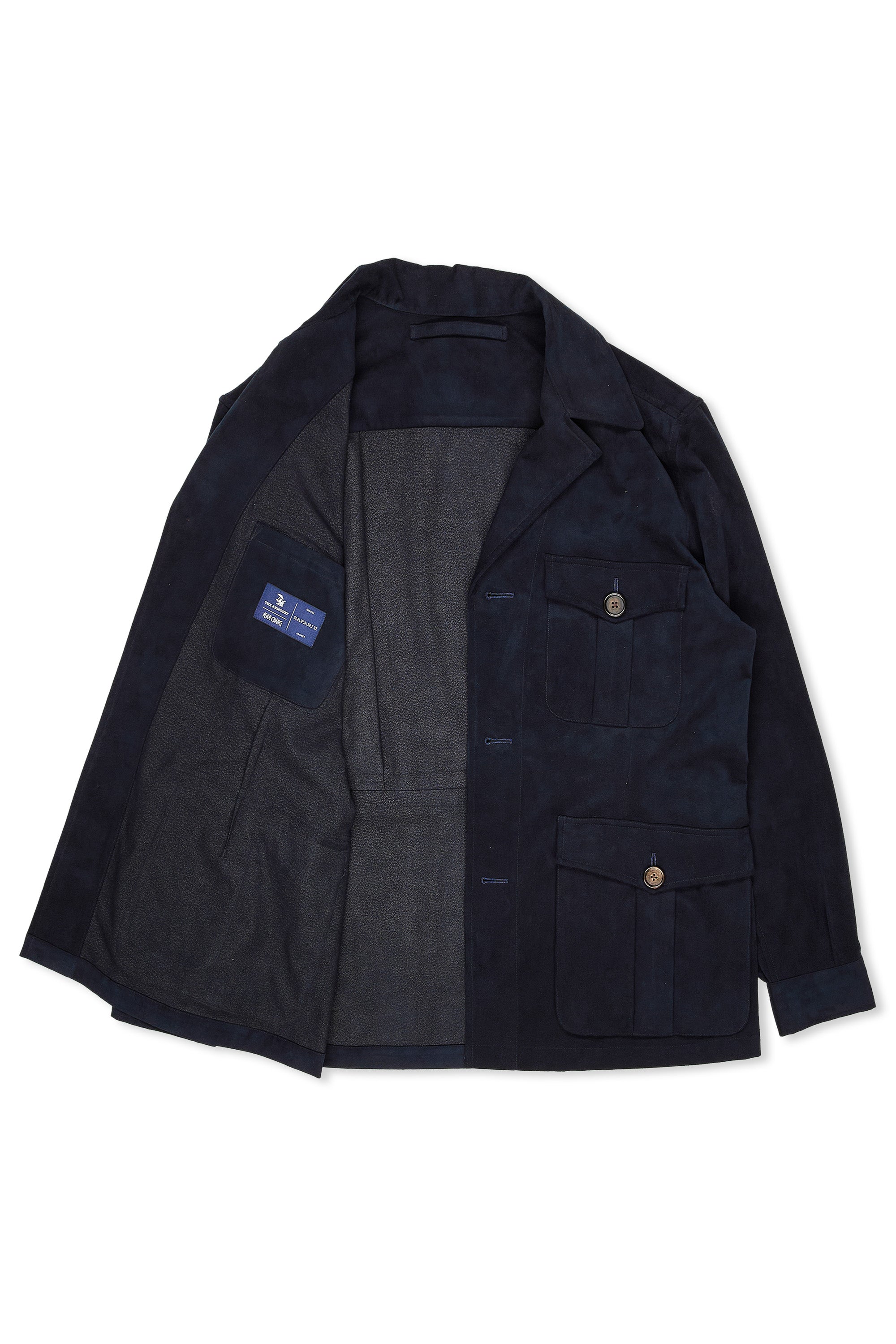 The Armoury Navy Ultrasuede Safari Jacket II