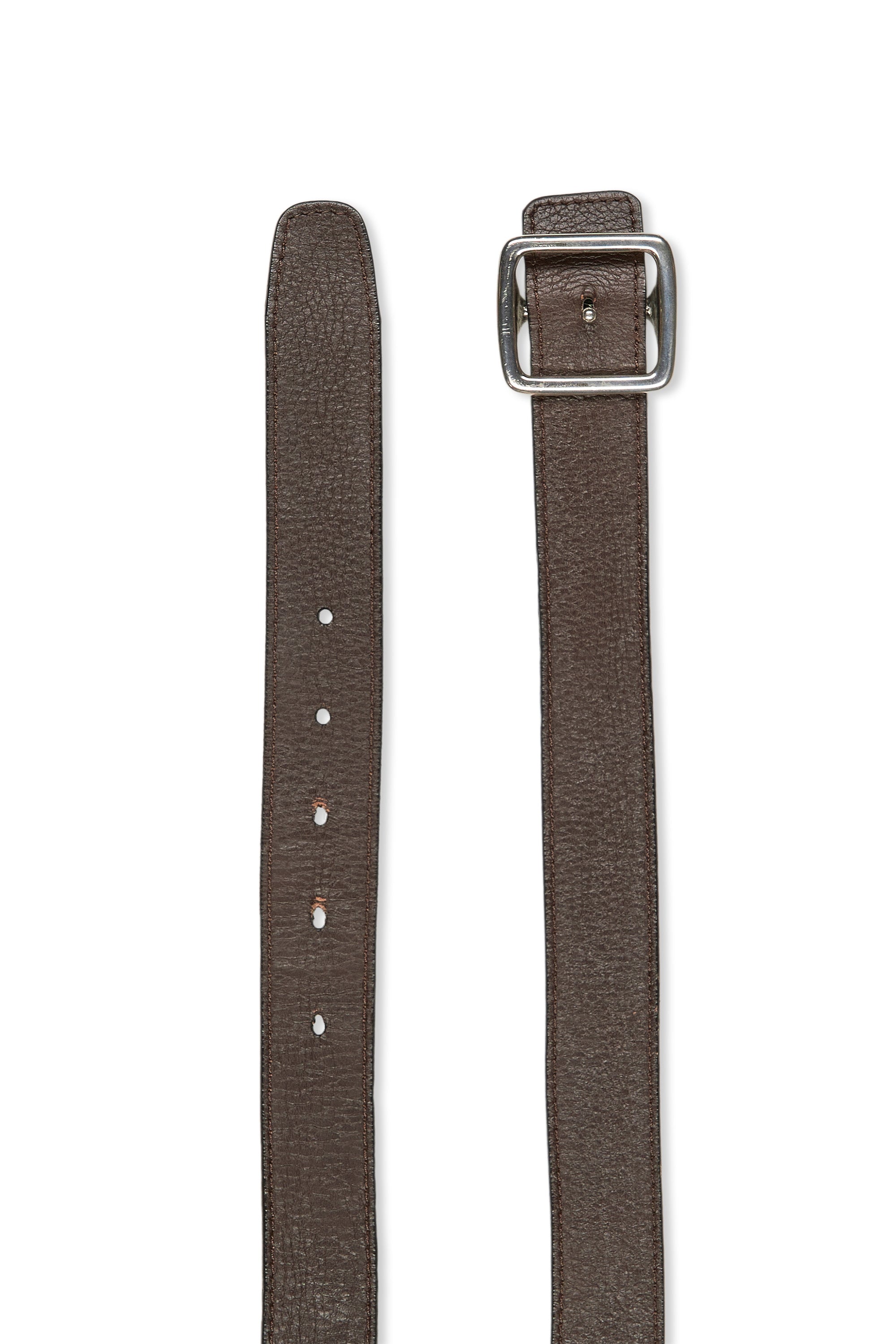 Simonnot Godard Brown Leather Belt