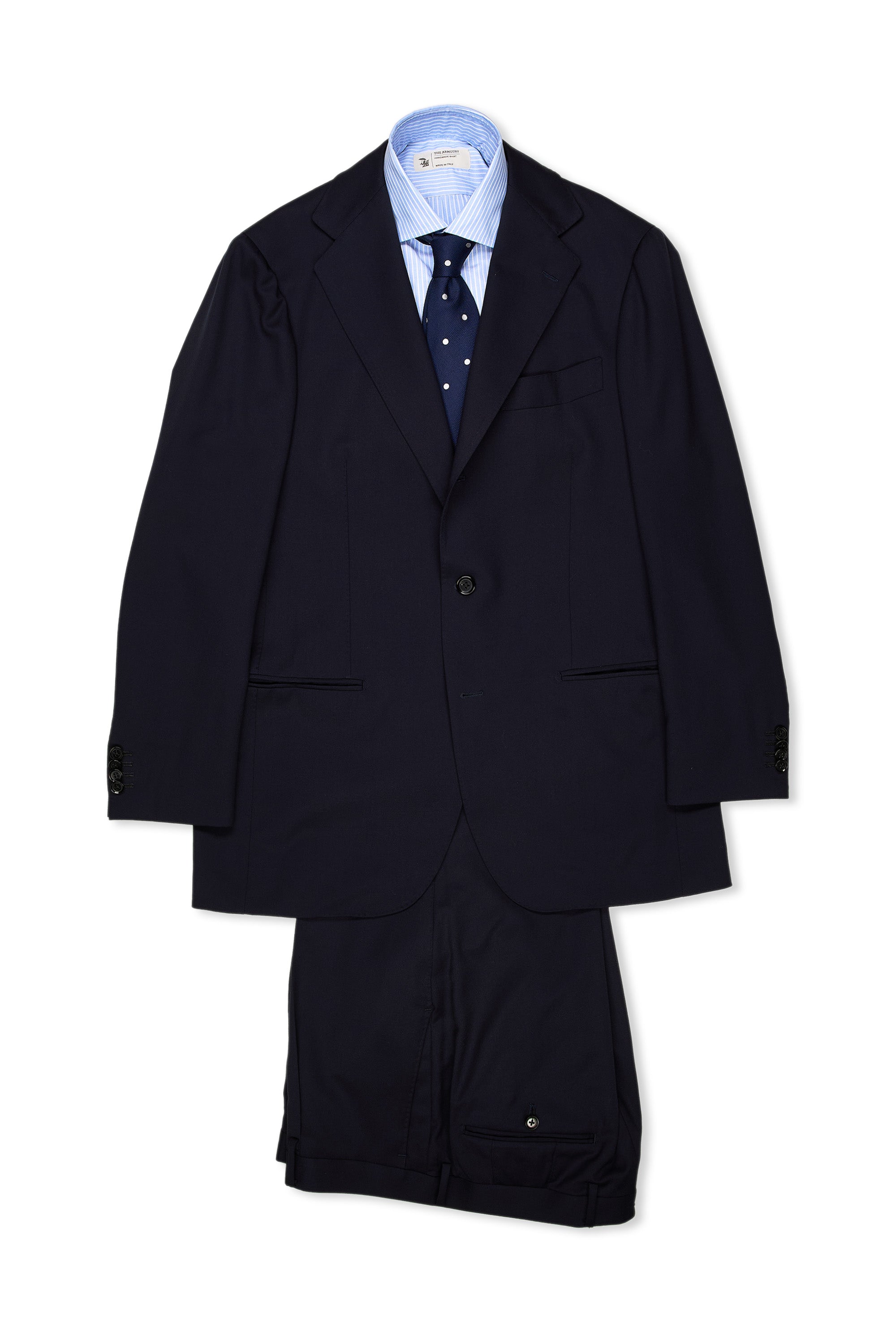 Ring Jacket Meister Navy Wool Suit
