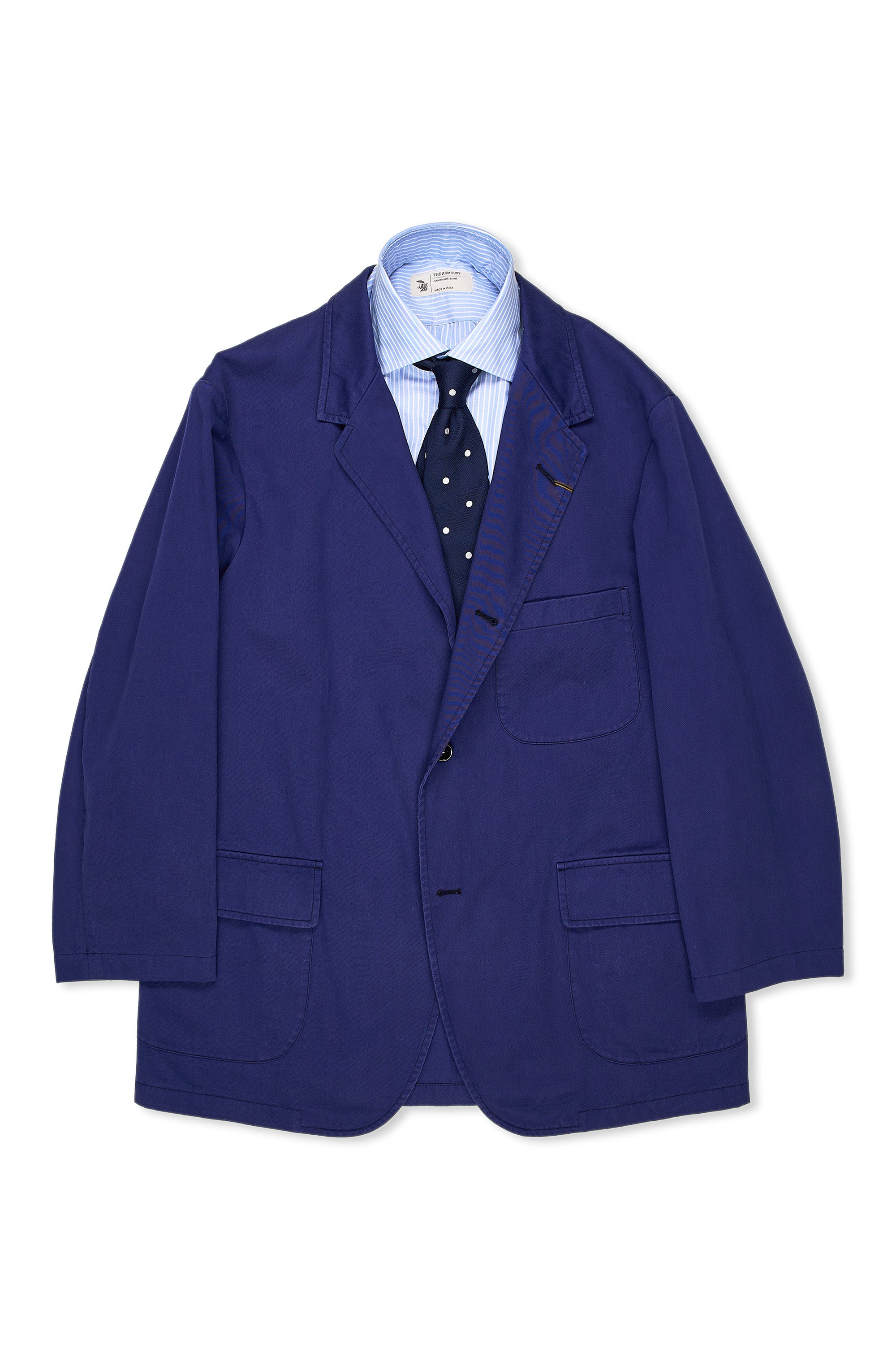 Orbium Blue Cotton Twill Blazer