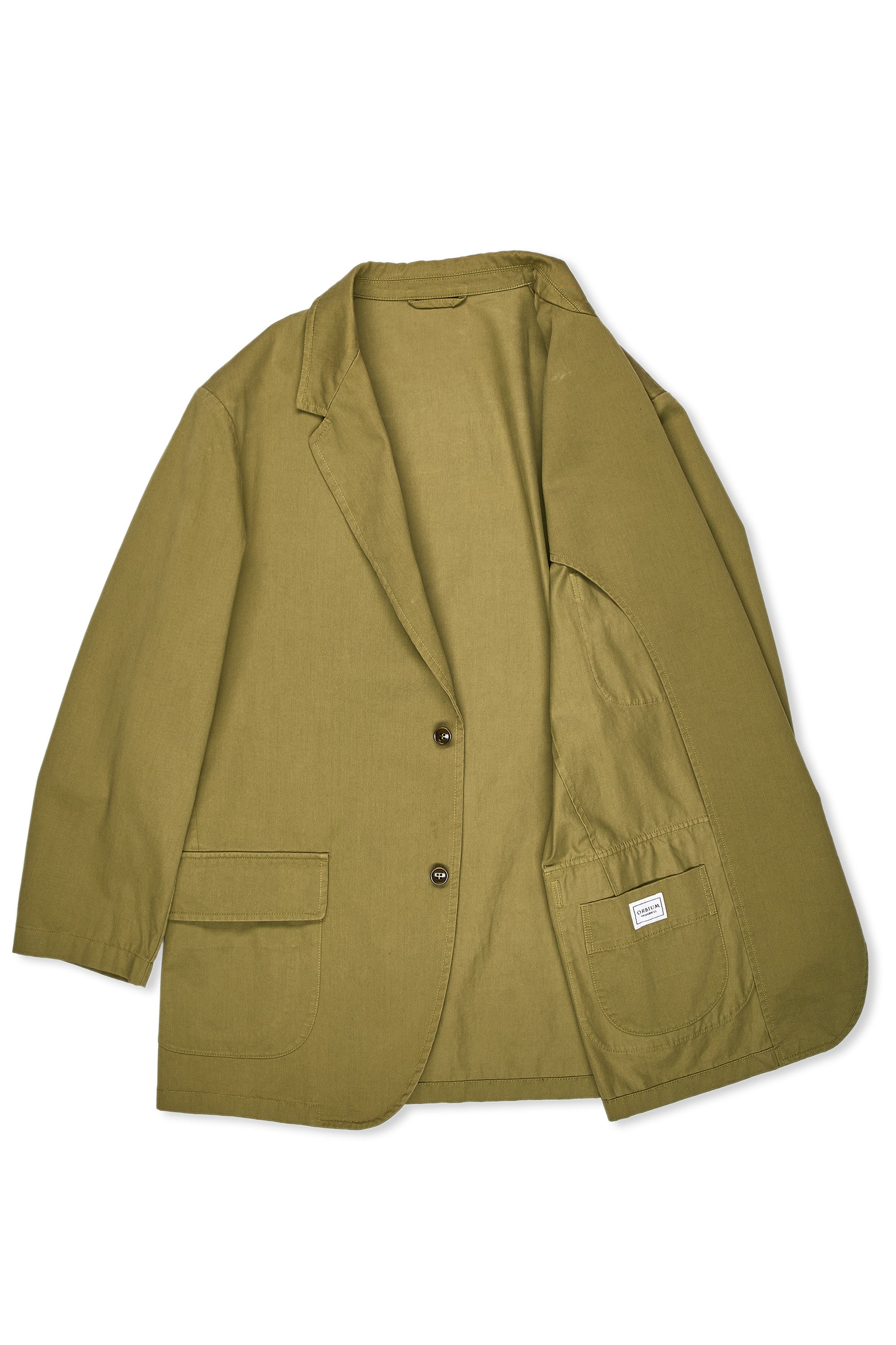 Orbium Olive Cotton Twill Blazer