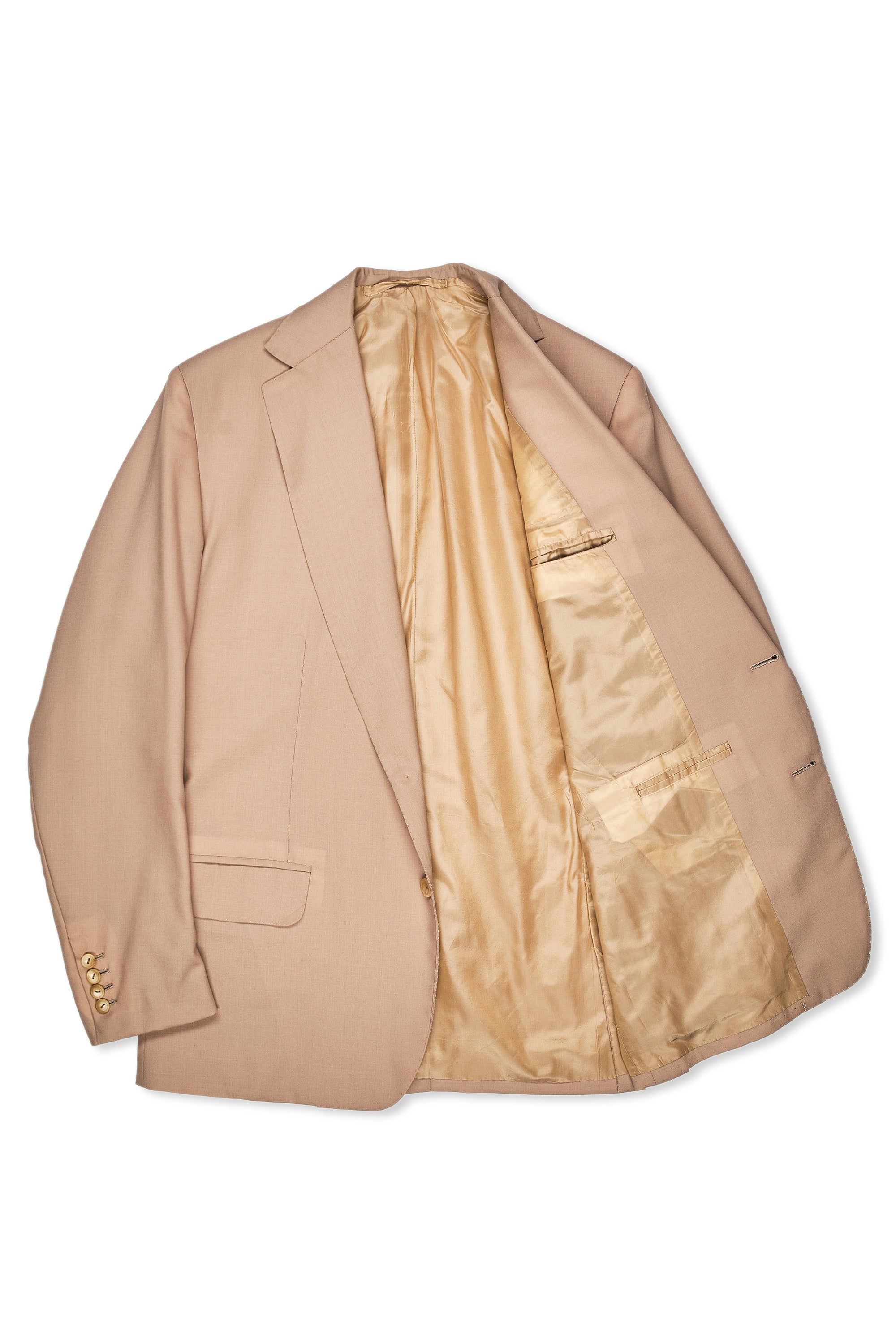 Anderson & Sheppard Beige Wool Suit