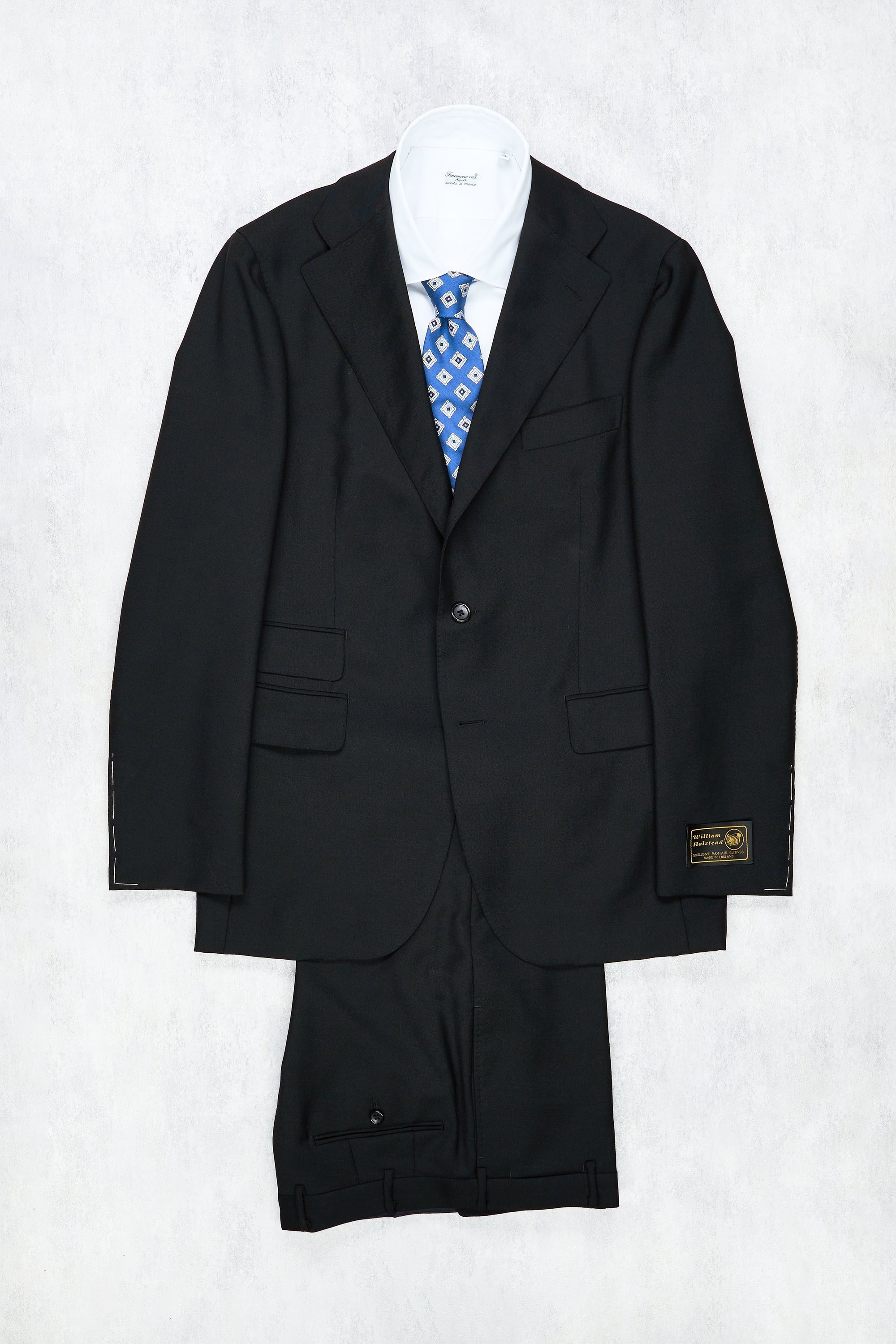 Attire House Black Wool/Mohair Suit *sample*