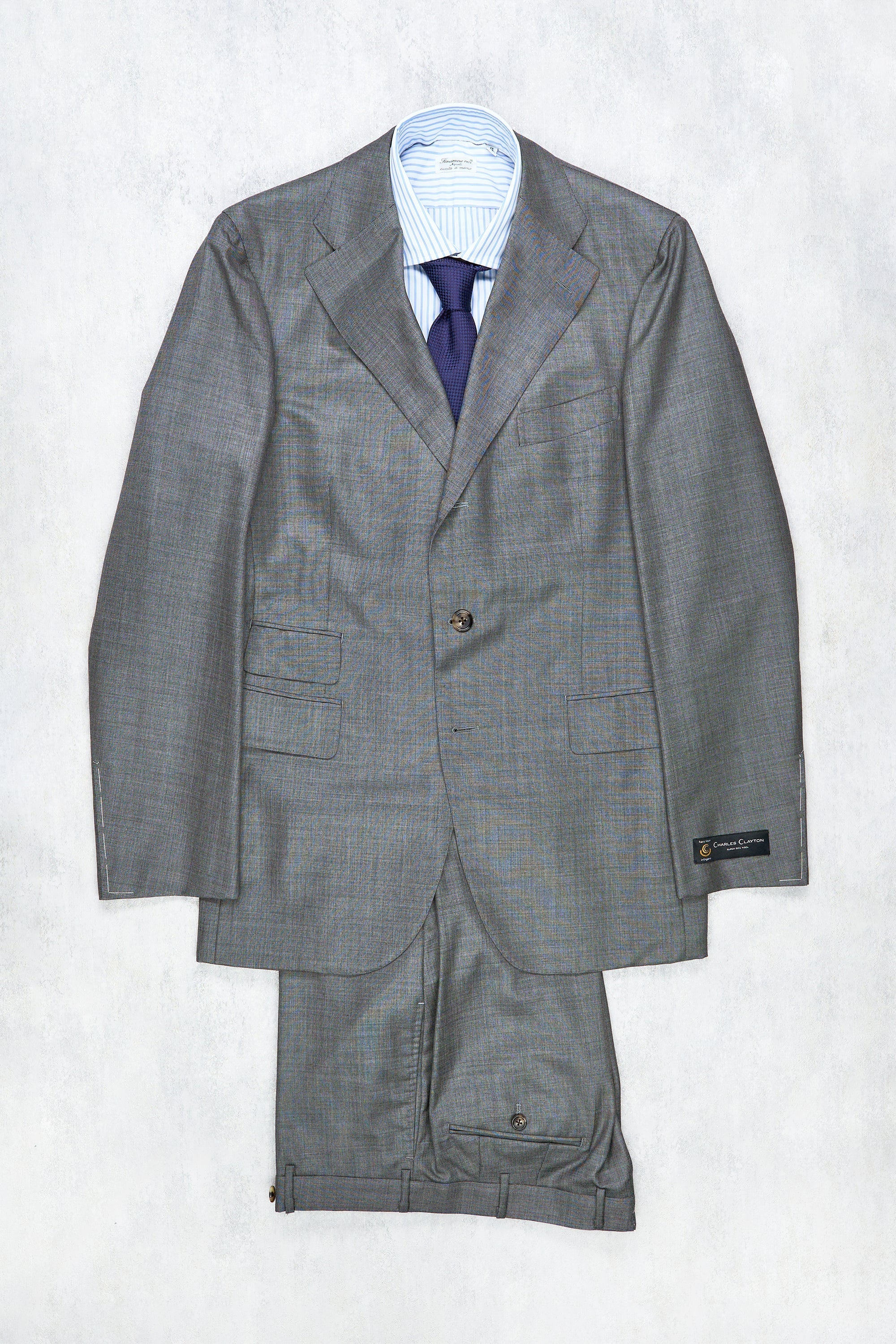 Attire House Grey Wool Suit