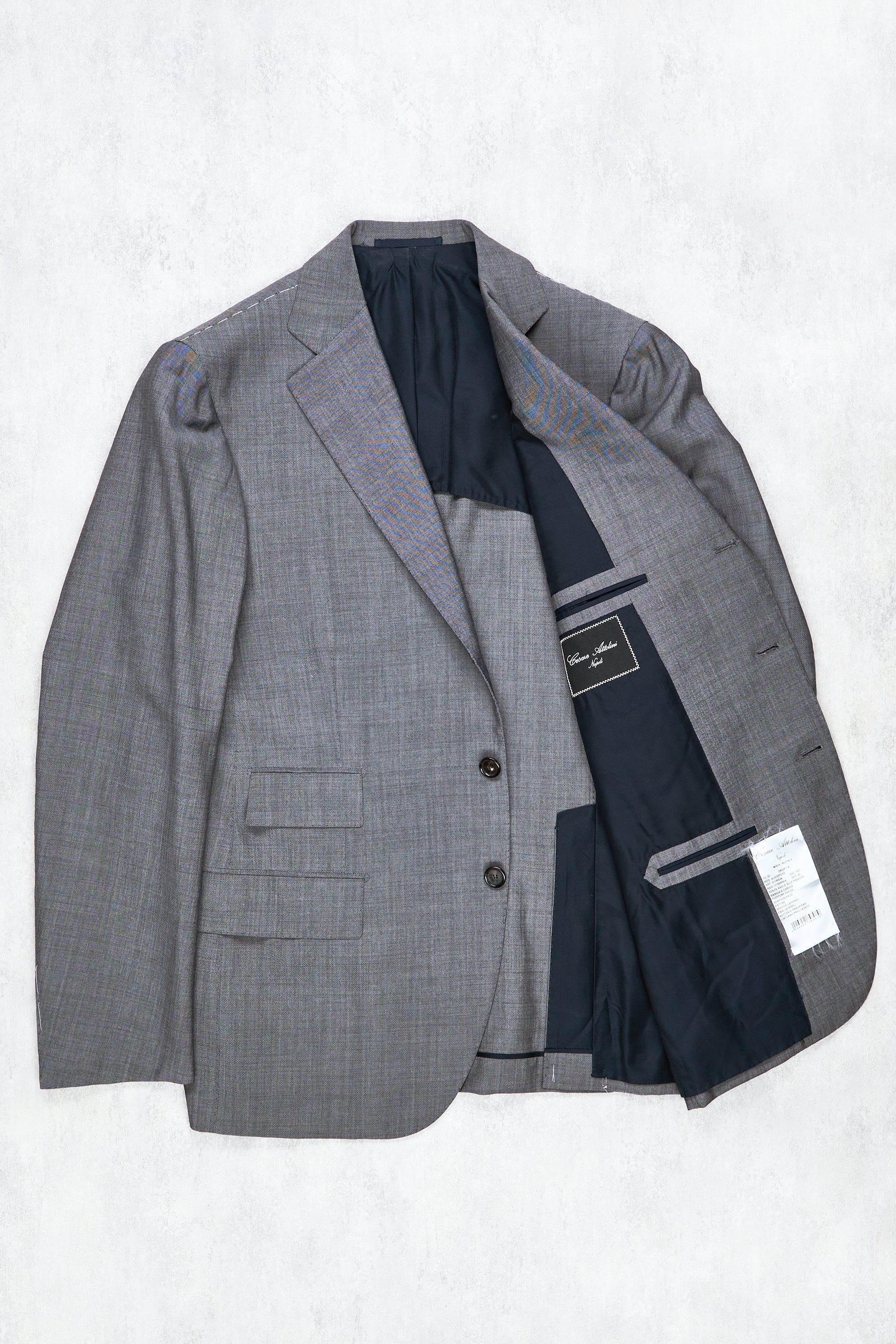 Cesare Attolini Grey Wool/Mohair Suit