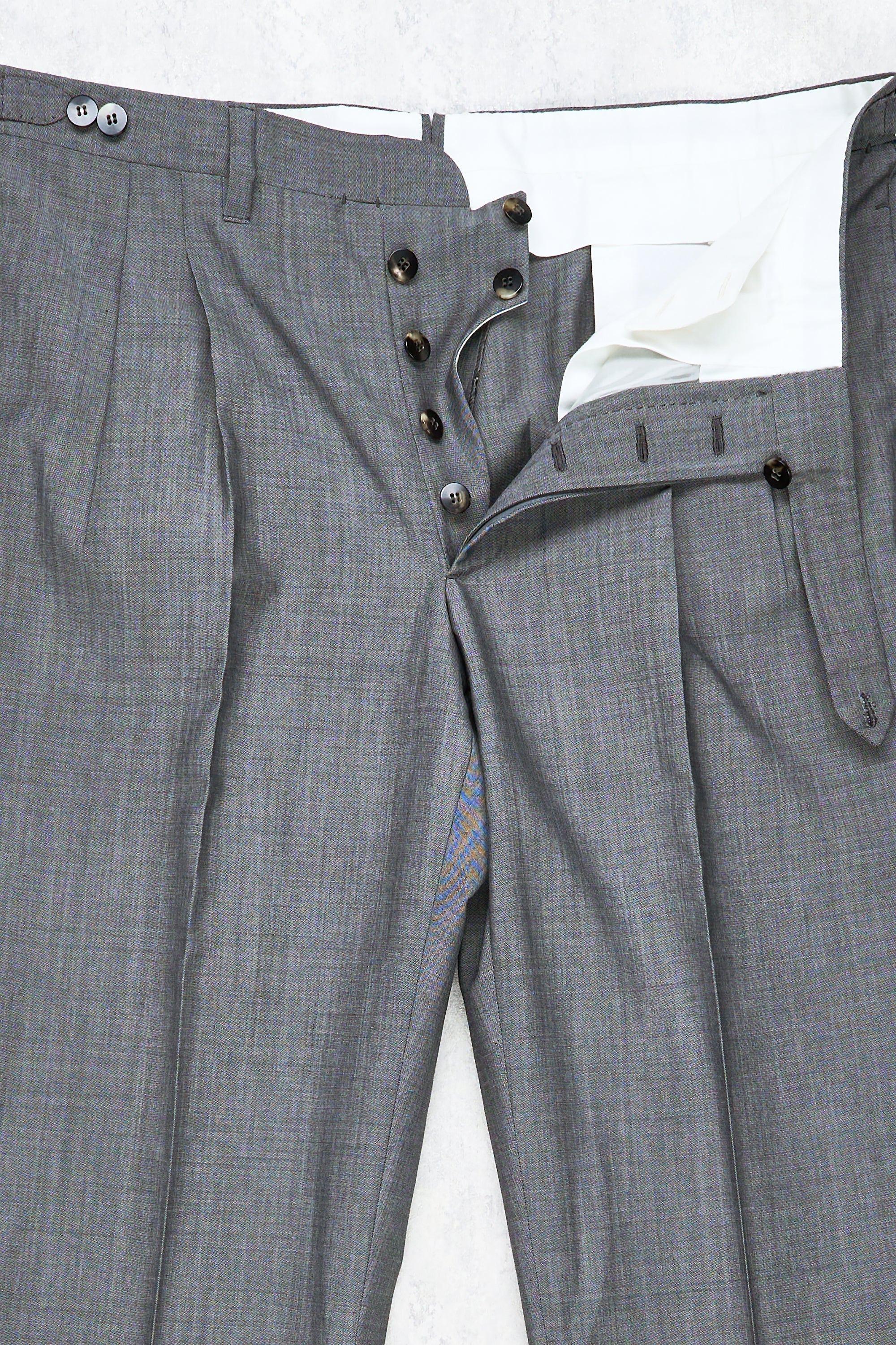 Cesare Attolini Grey Wool/Mohair Suit