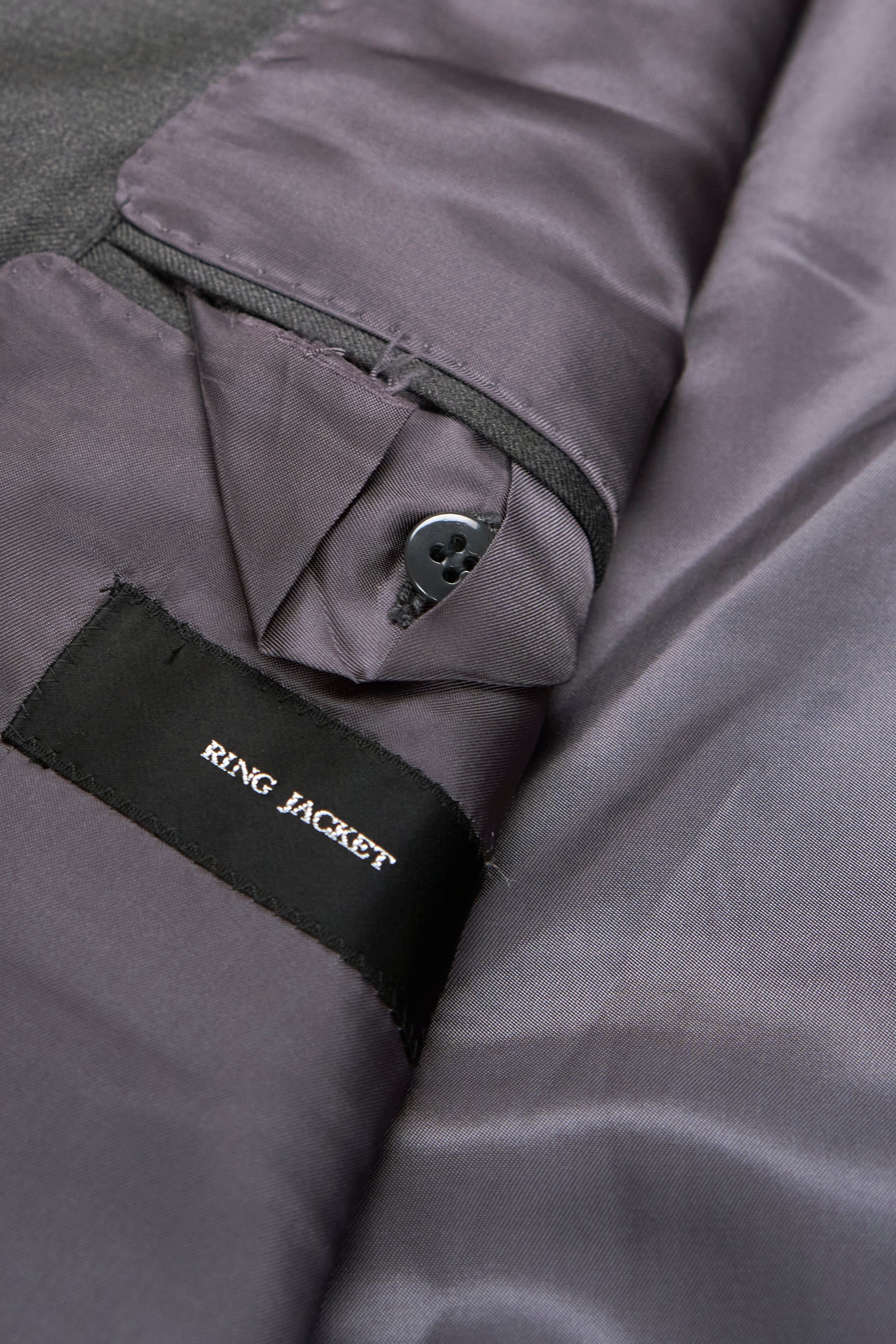 Ring Jacket AMJ01 Dark Grey Loro Piana Four Seasons Wool Core Suit *new with defect*
