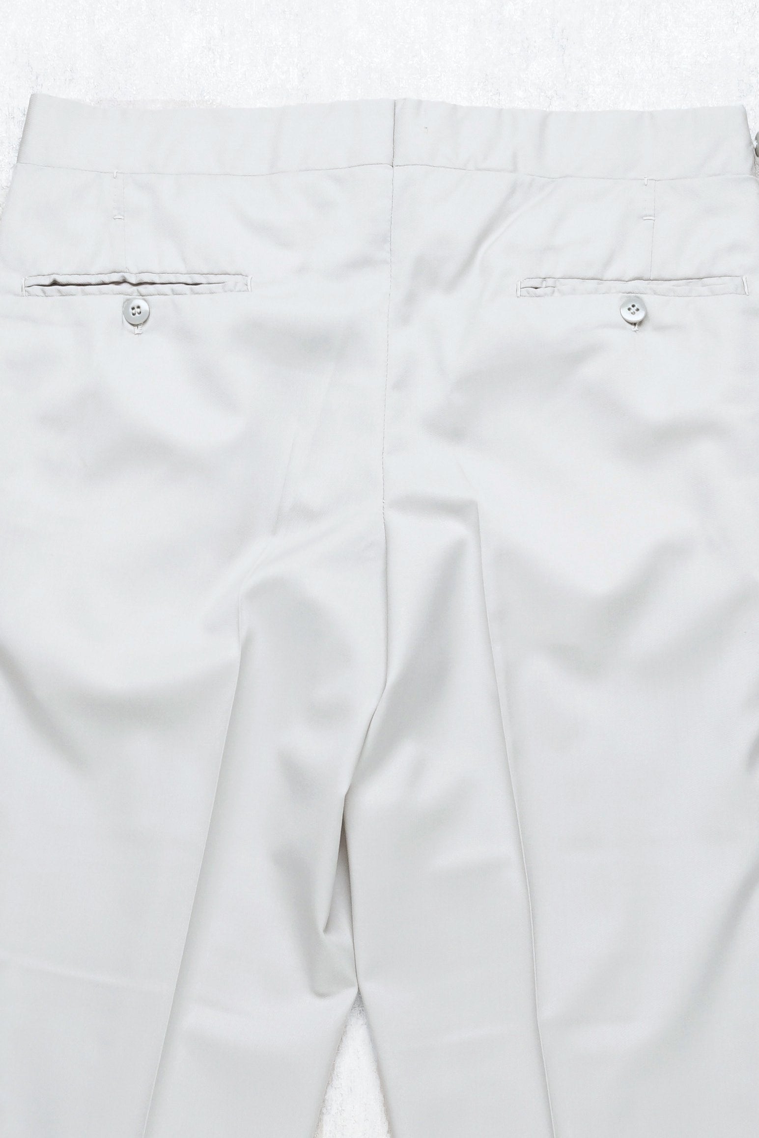 Ambrosi Napoli Grey Wool Single Pleat Trousers