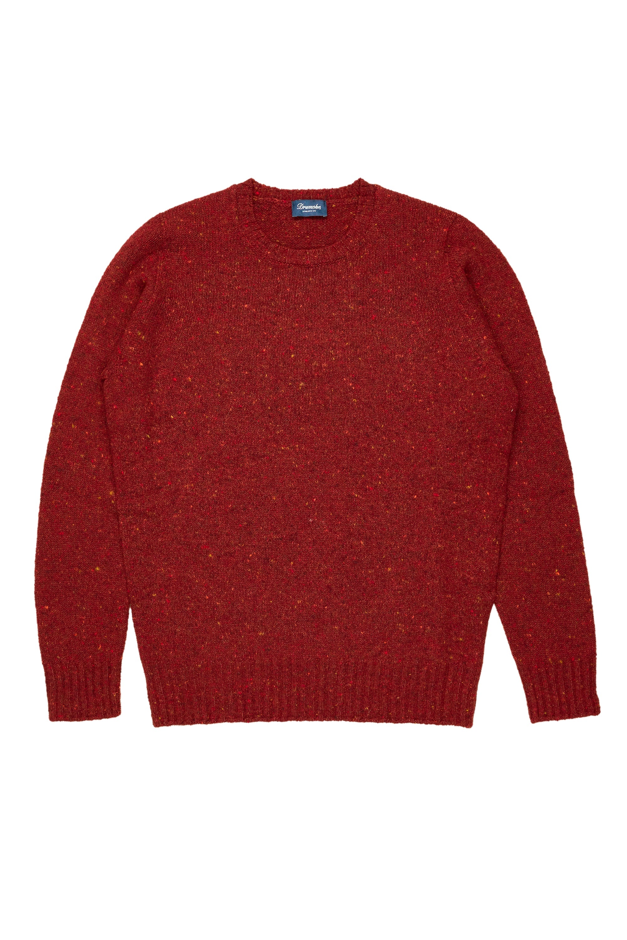 Drumohr Rosso LS Donegal Crewneck Sweater