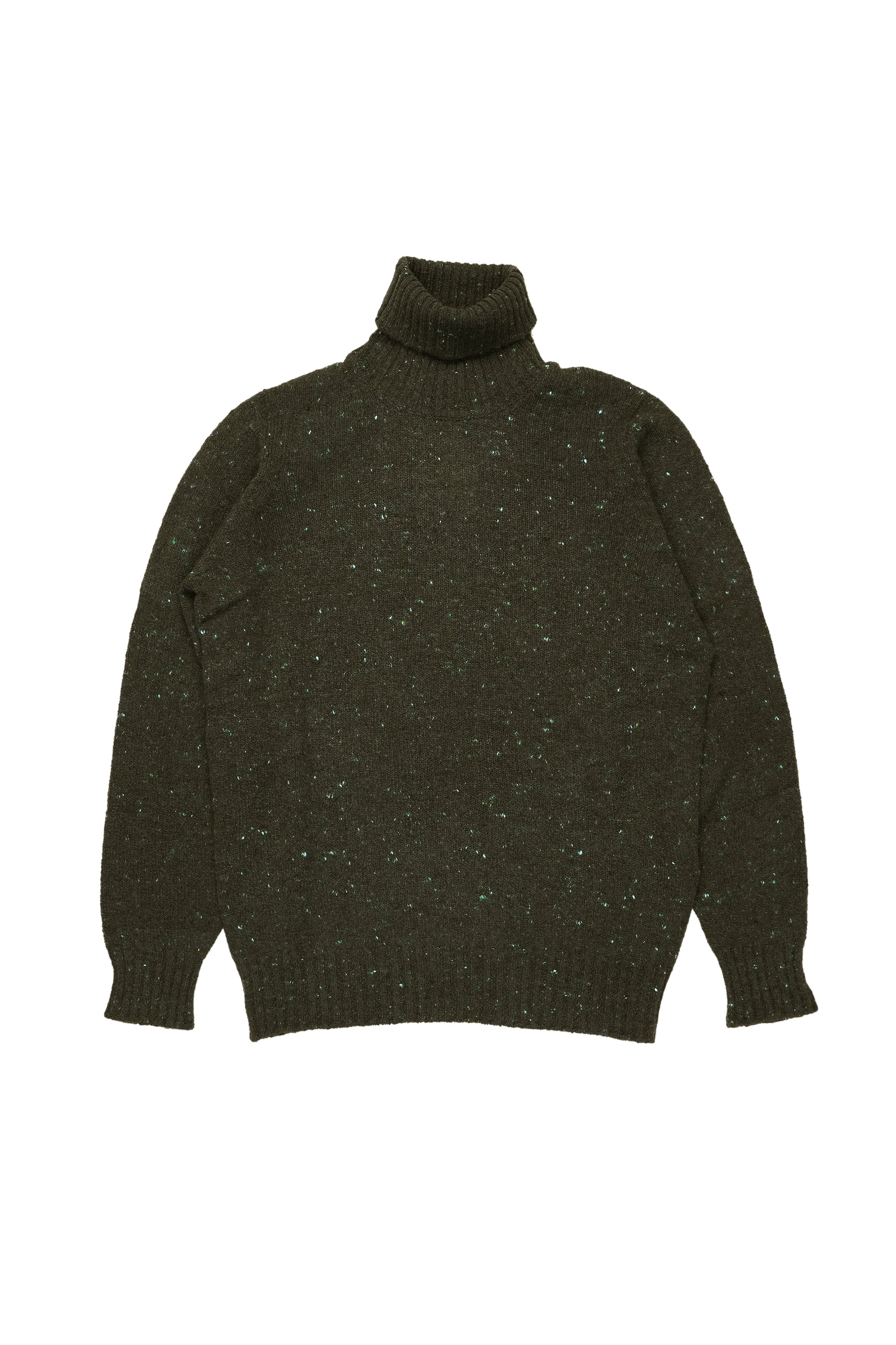 Drumohr Verde LS Donegal Turtleneck Wool/Cashmere Sweater