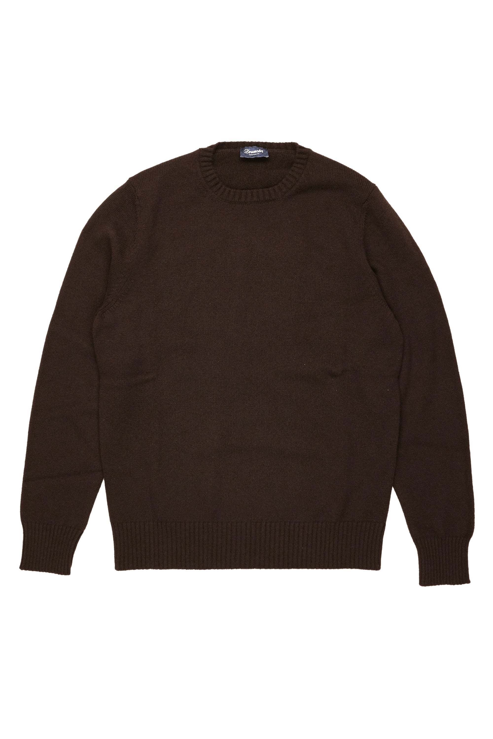 Drumohr Testa Di Moro LS Solid Cashmere Crewneck Sweater