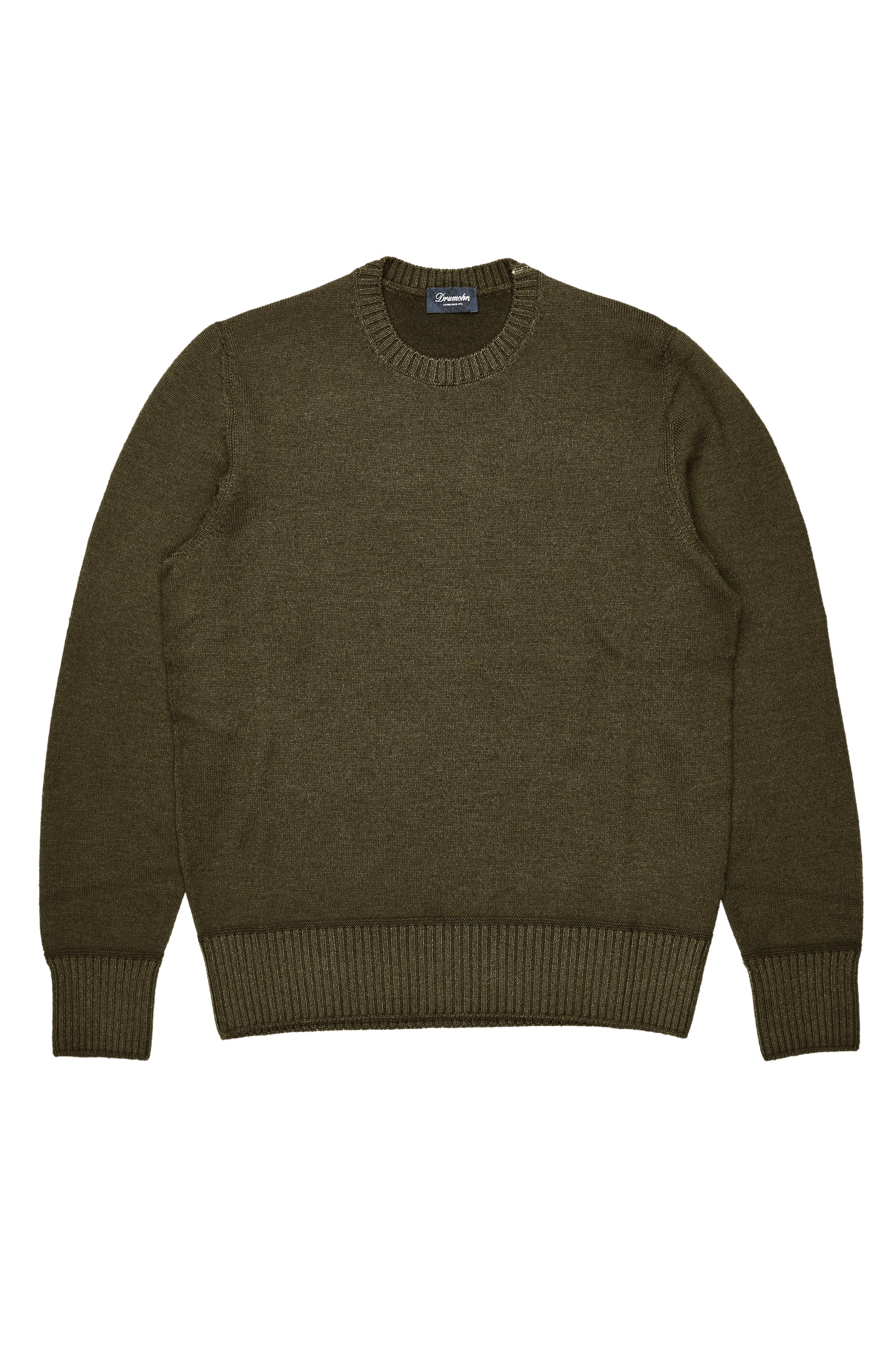 Drumohr Loden Merino Wool Crewneck Sweater