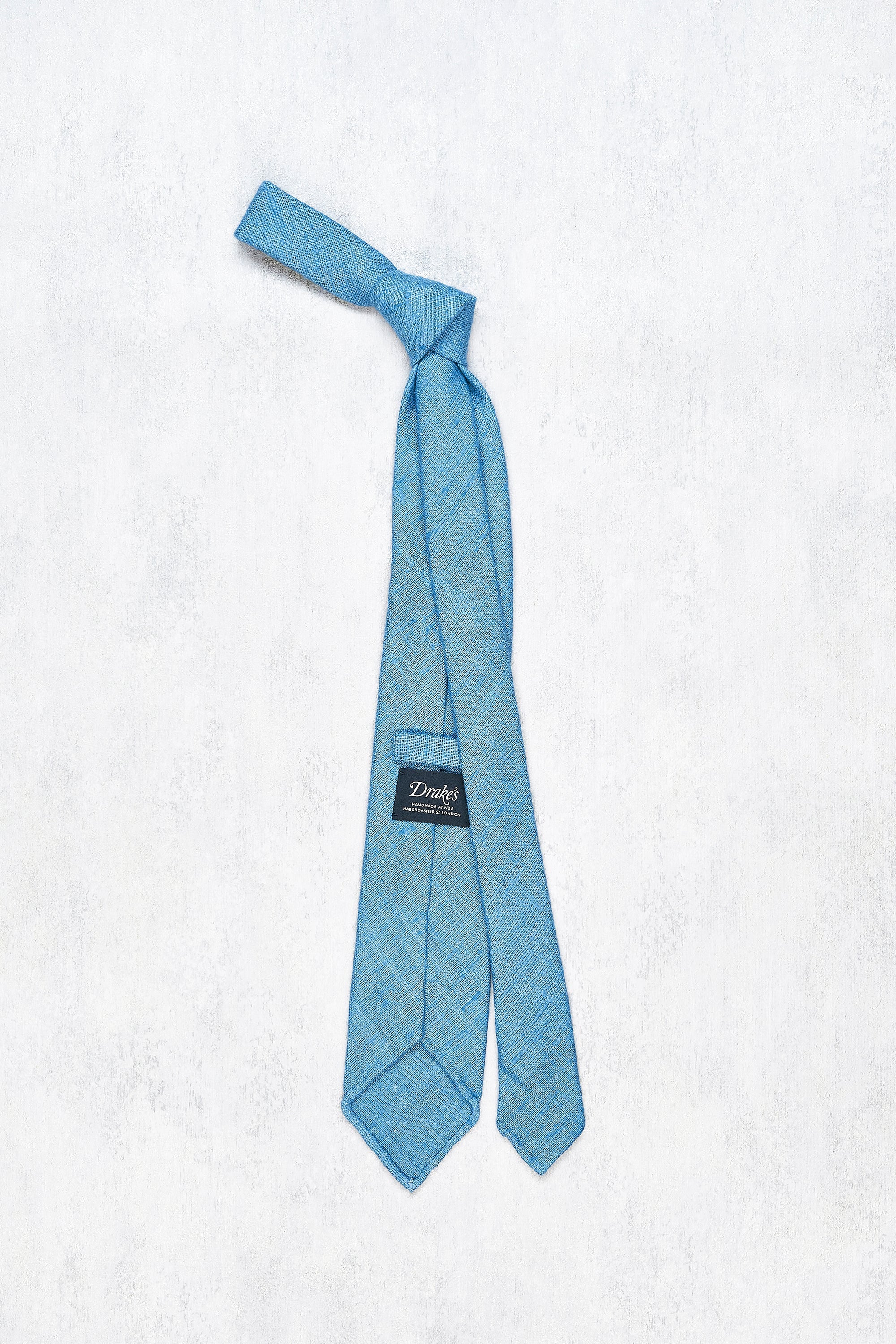 Drake's Light Blue Silk Tie