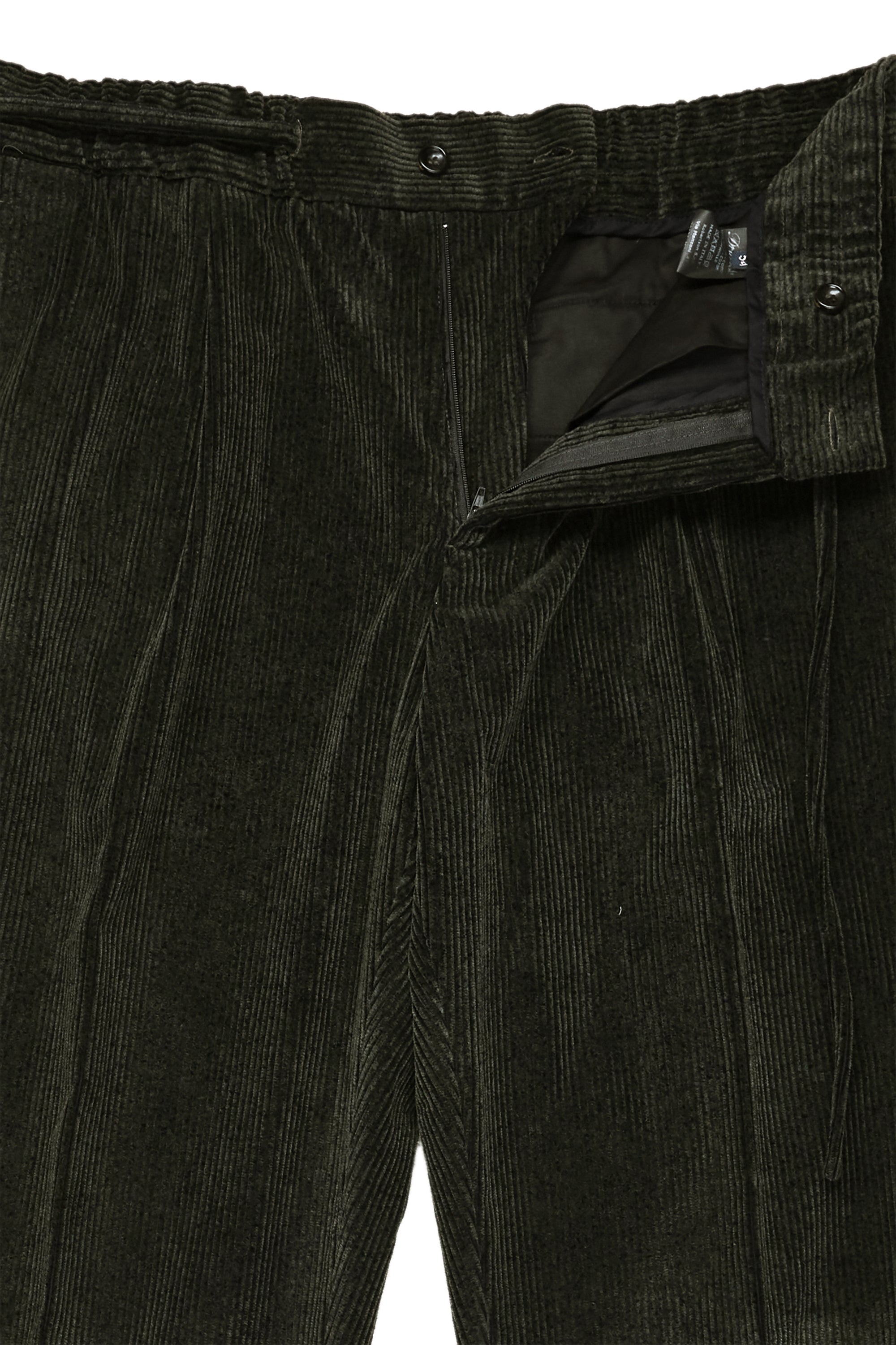 Drumohr Dark Green Cotton Corduroy Drawstring Trousers