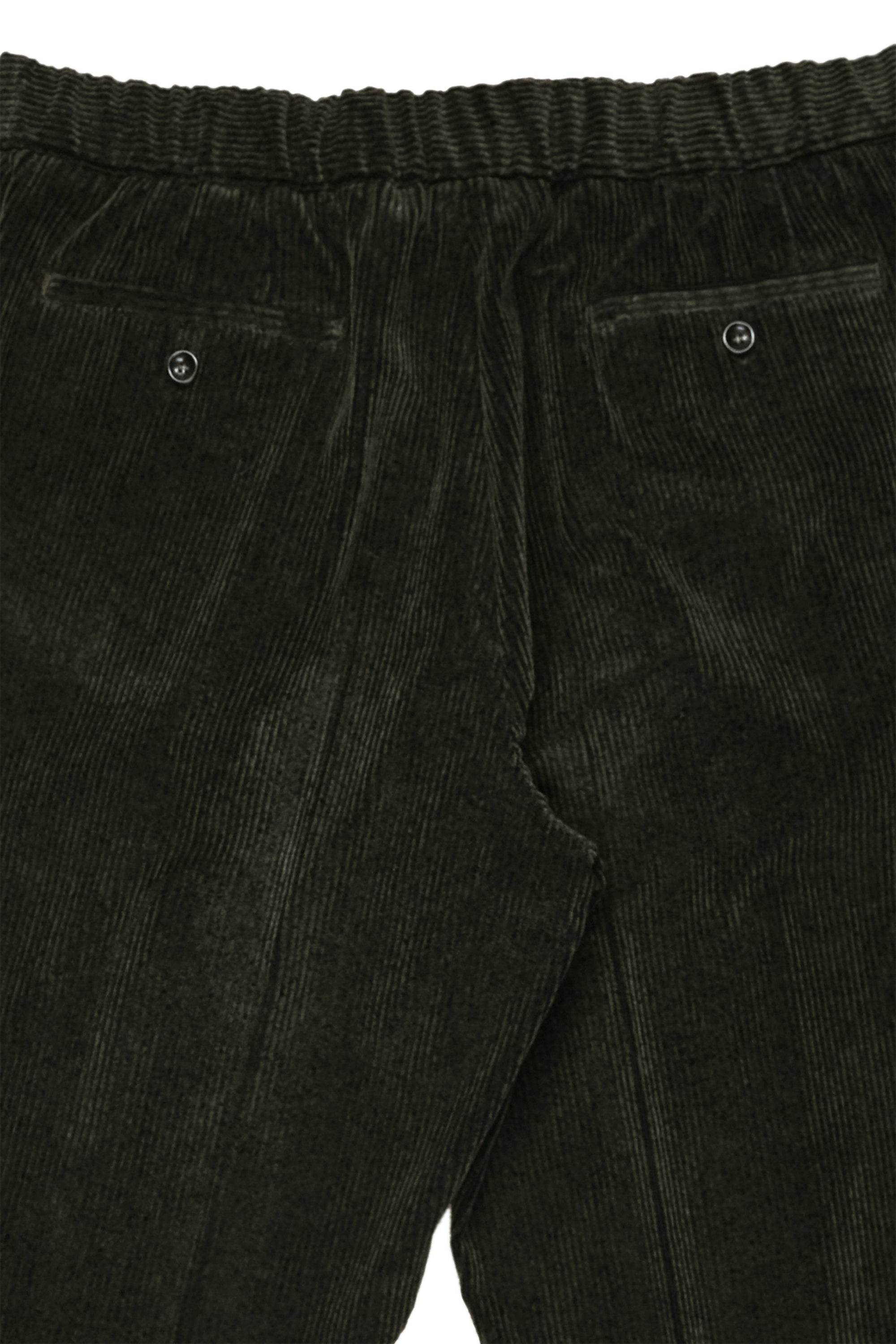 Drumohr Dark Green Cotton Corduroy Drawstring Trousers