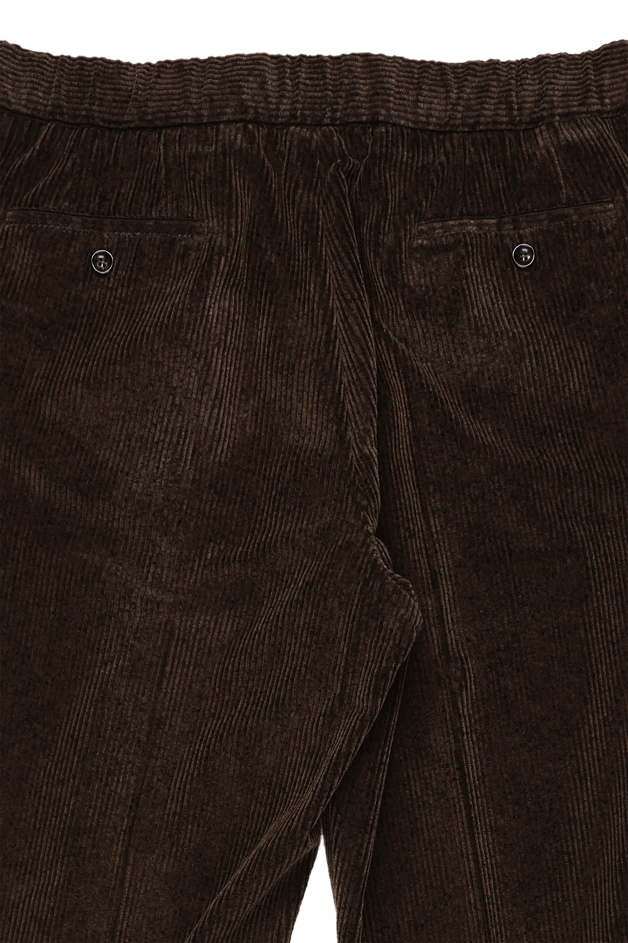 Drumohr Brown Cotton Corduroy Drawstring Trousers