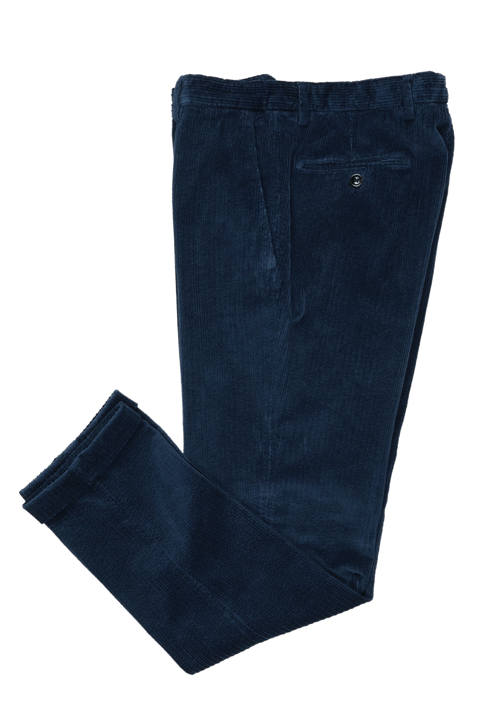 Drumohr Blue Cotton Corduroy Trousers
