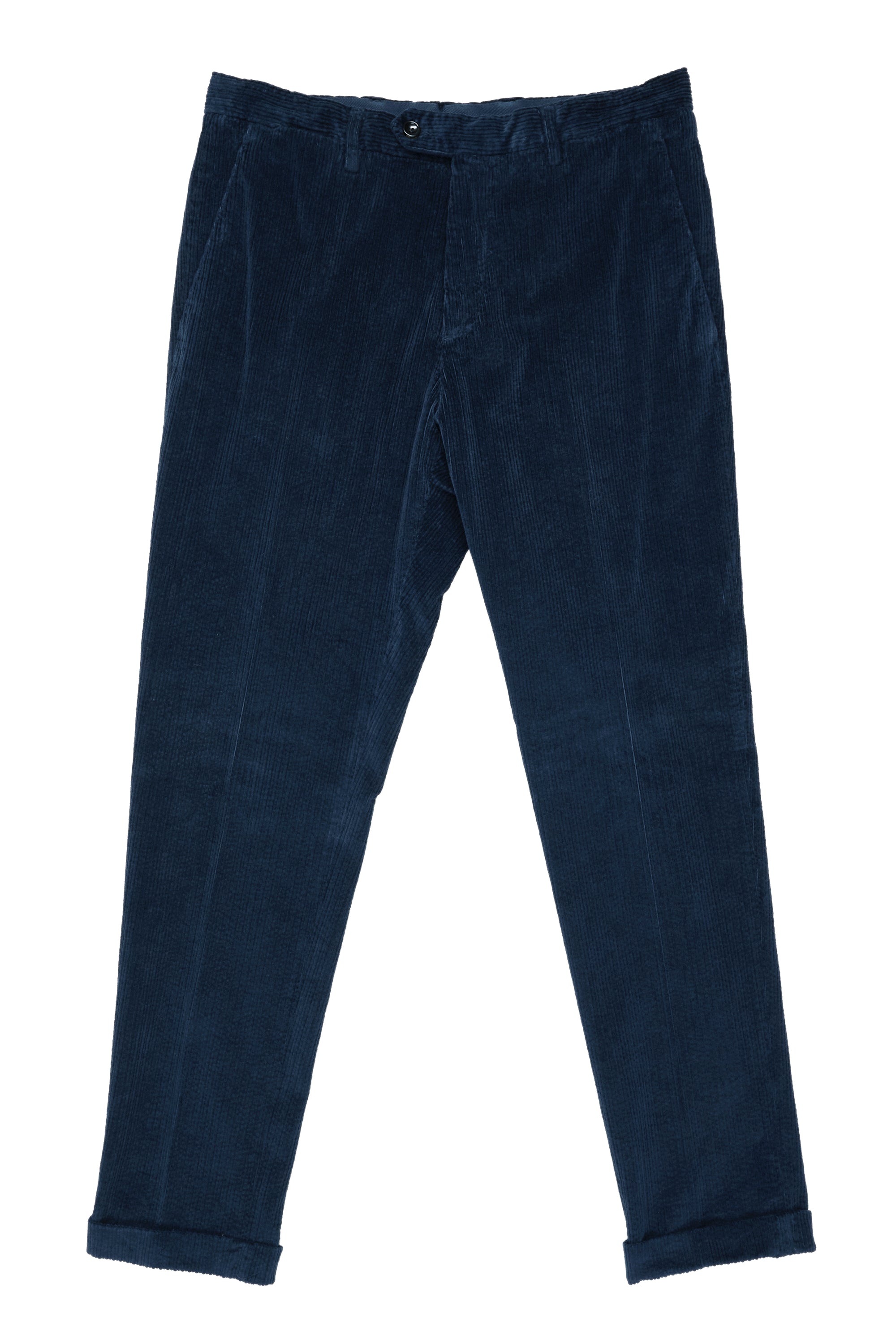 Drumohr Blue Cotton Corduroy Trousers