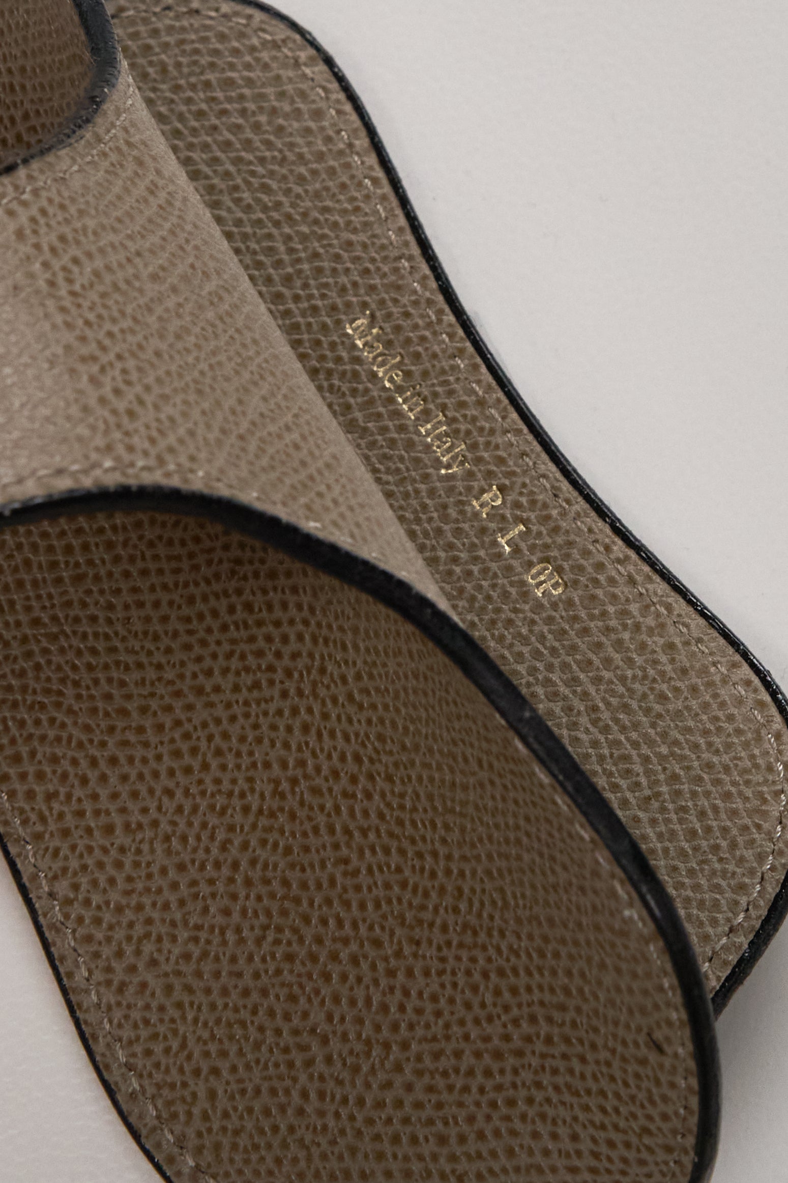 Valextra Taupe Grained Calf Leather Eye Glass Case