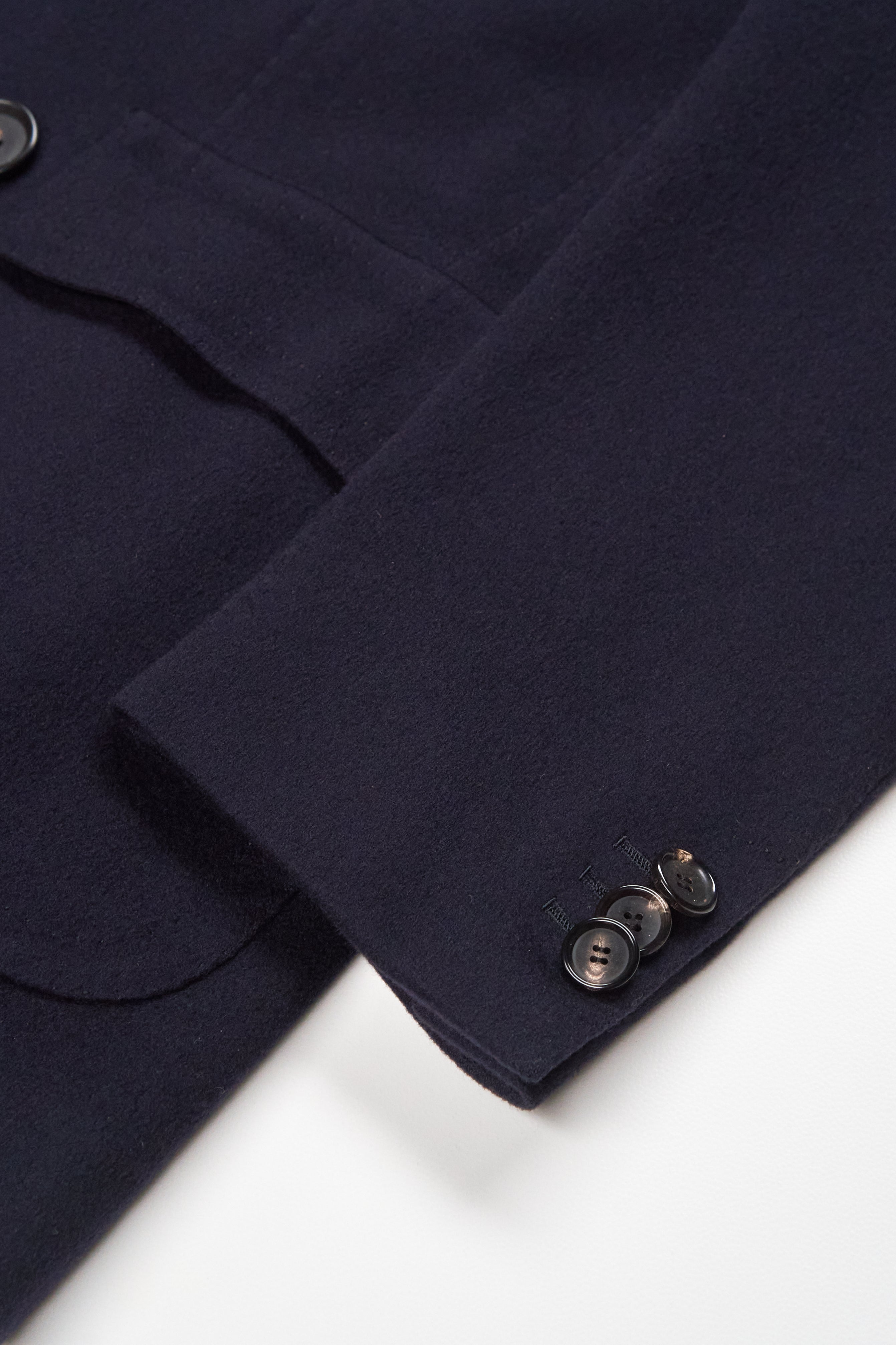 Cesare Attolini Navy Cashmere Pea Coat