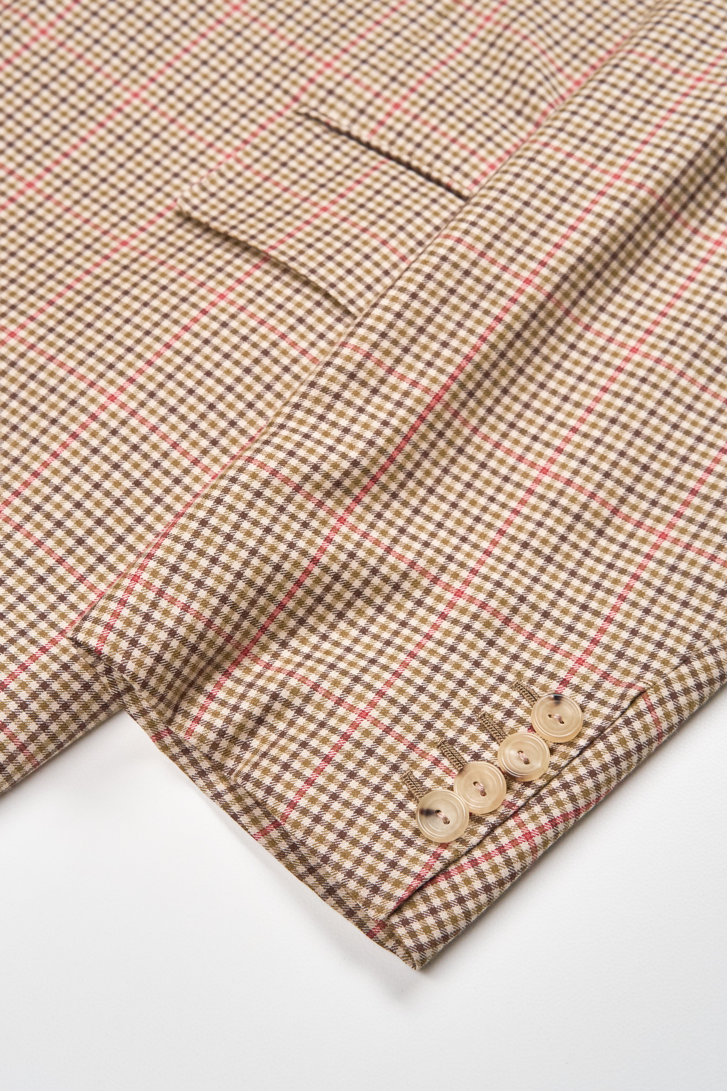Fumiya Hirano Brown/Red Cashmere/Silk Sport Coat