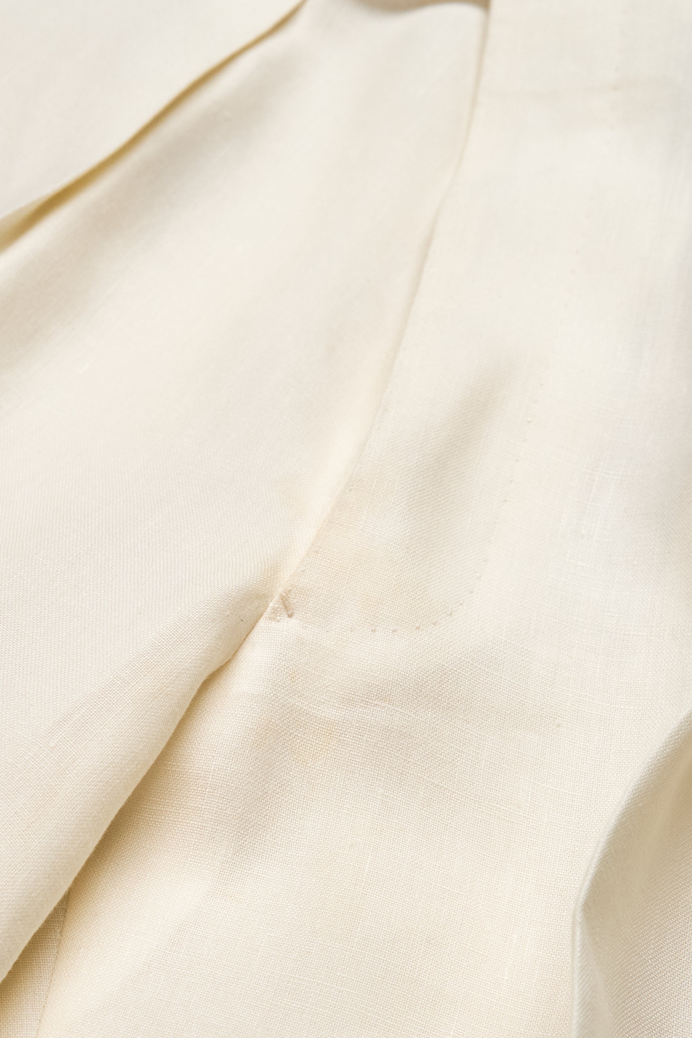 Fumiya Hirano Cream Linen Suit Bespoke