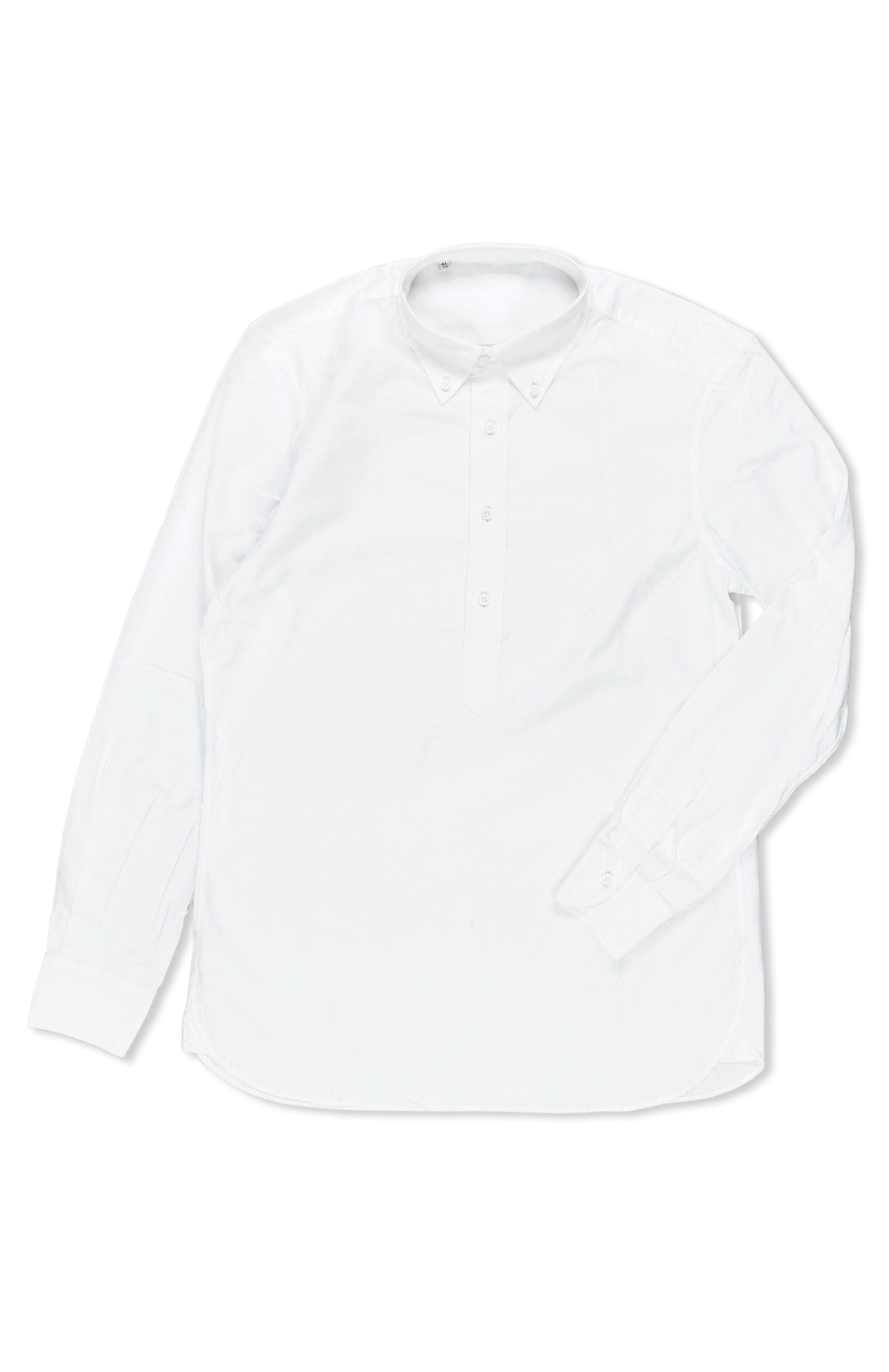 P. Johnson White Dress Oxford with Button Down Collar Popover Shirt