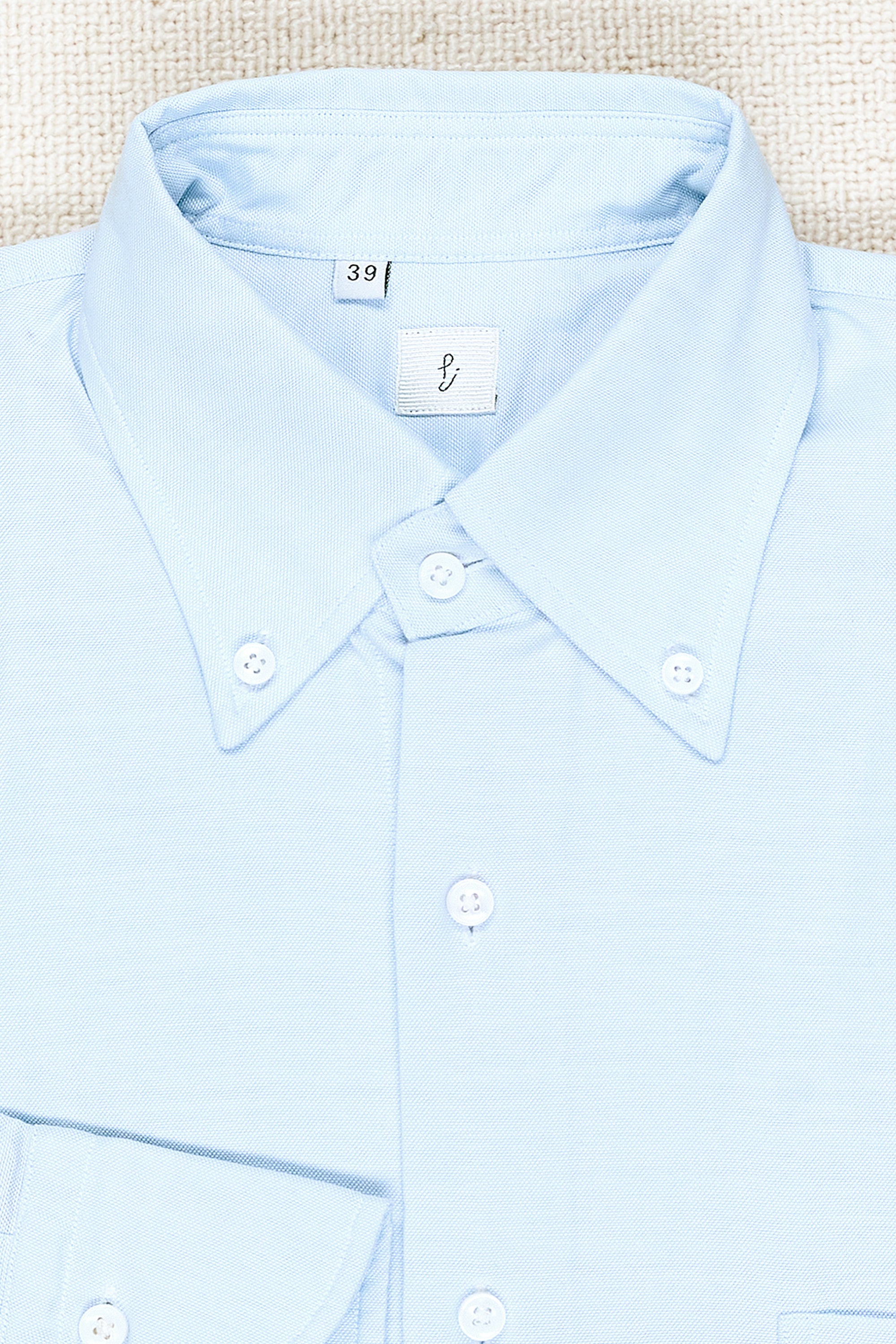 P. Johnson Blue Cotton Button Down Shirt