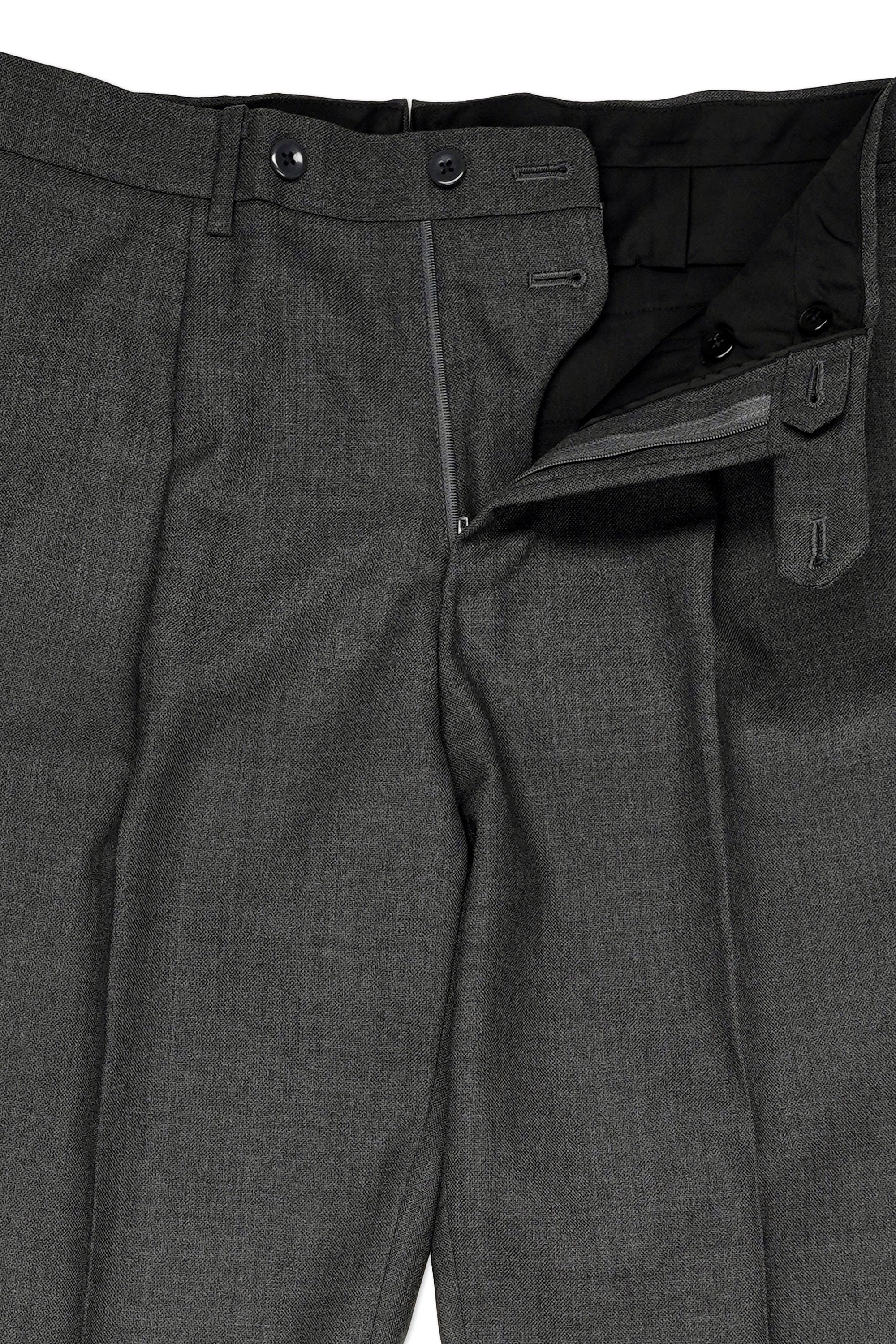 Ring Jacket 288A Mid-Grey 4-Ply Wool Suit