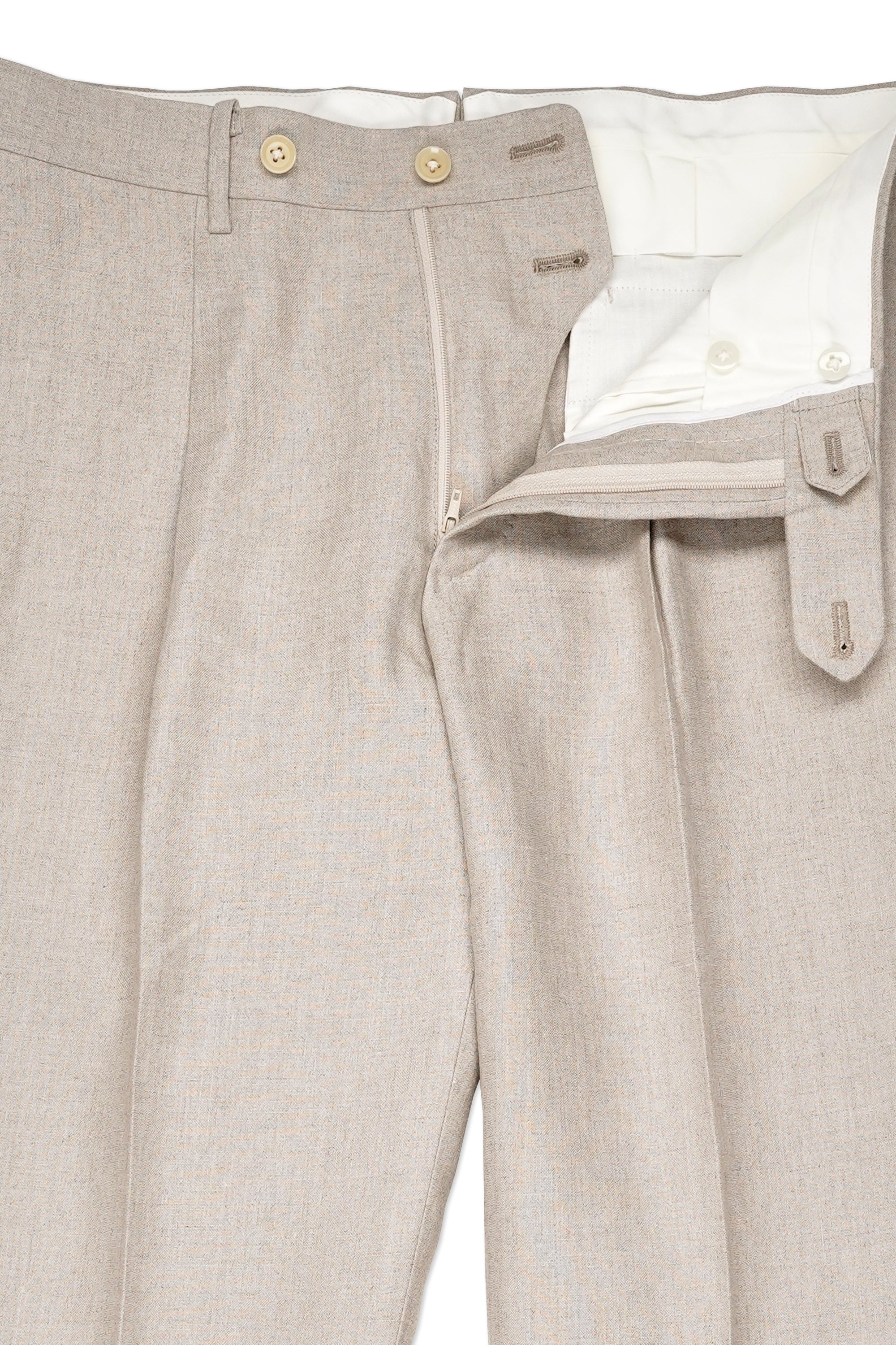 Ring Jacket 269E Oatmeal Linen Suit